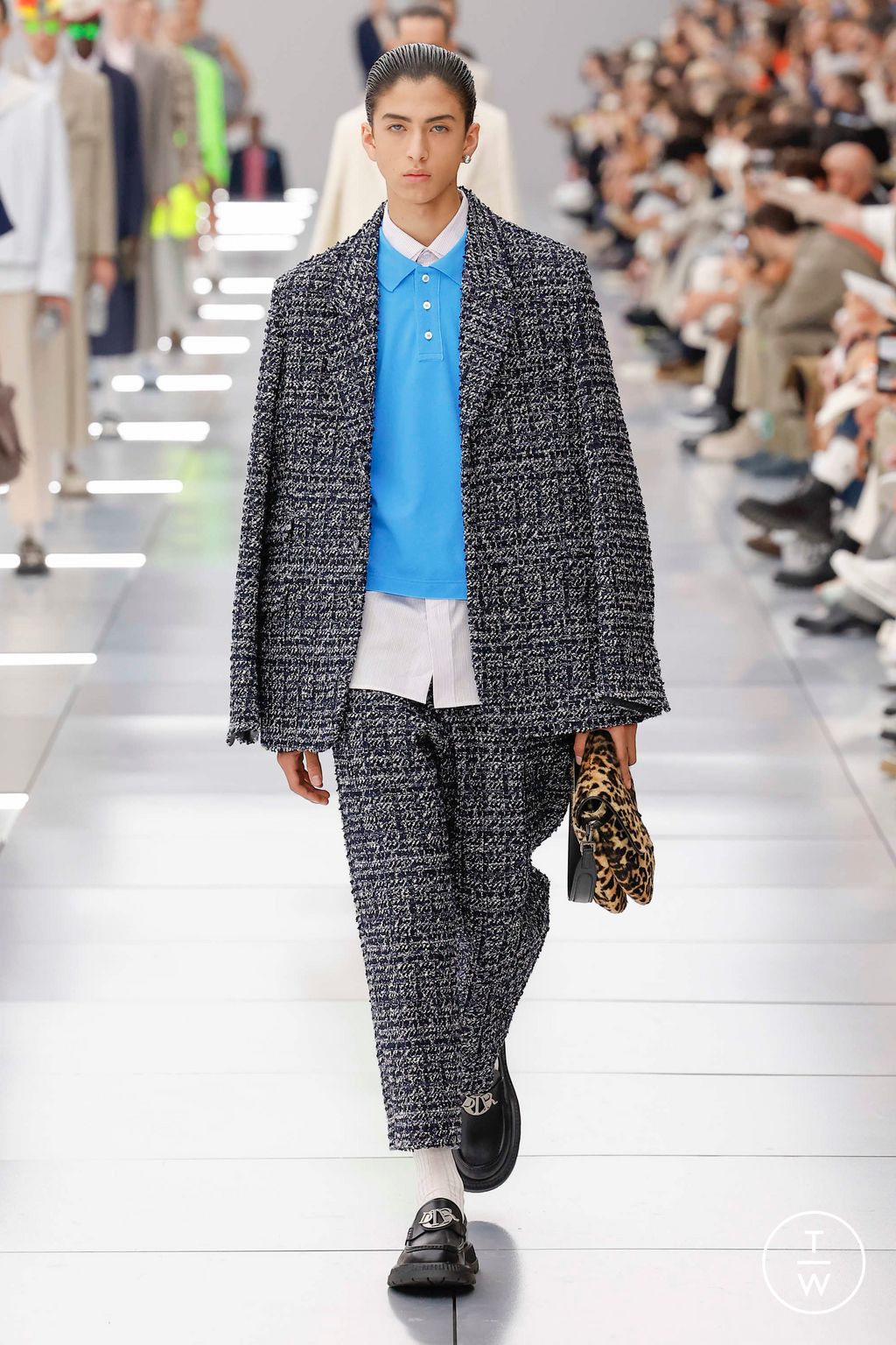 Fashion Week Paris Spring/Summer 2024 look 11 from the Dior Men collection menswear