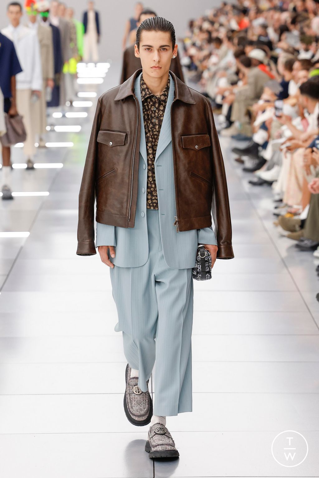 Fashion Week Paris Spring/Summer 2024 look 14 from the Dior Men collection menswear