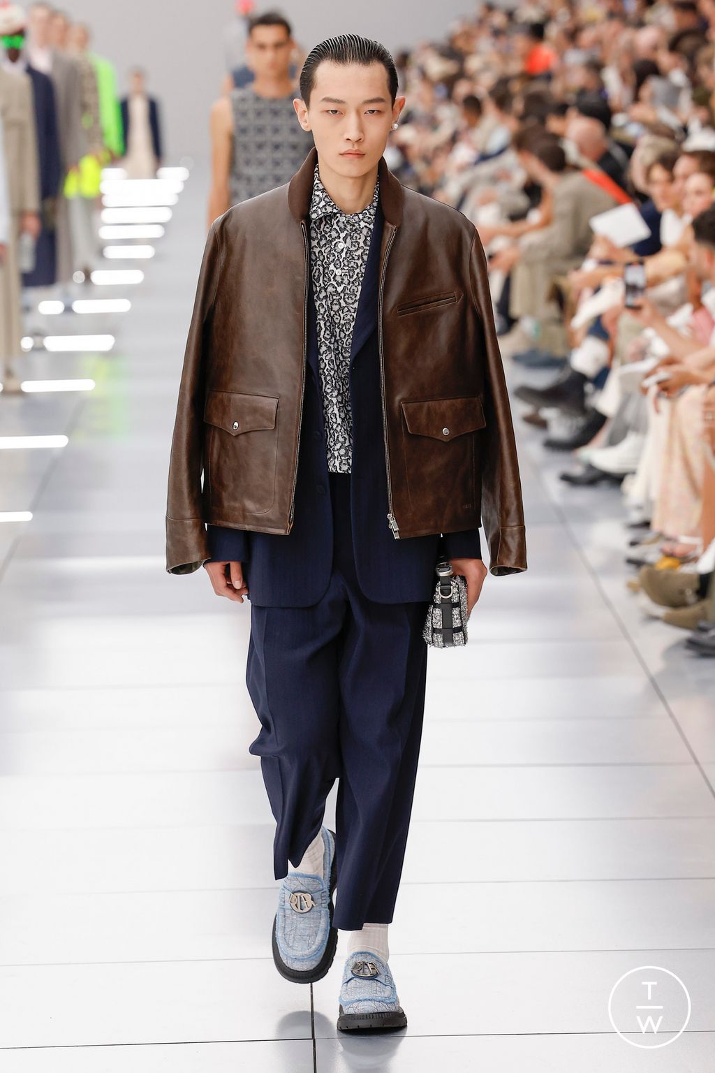 Fashion Week Paris Spring/Summer 2024 look 15 from the Dior Men collection 男装