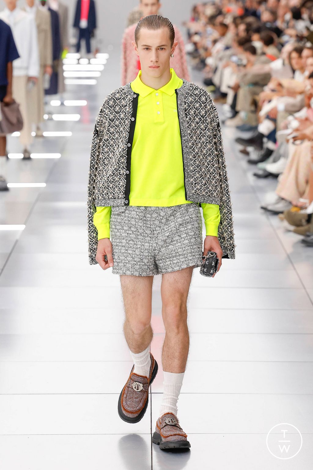 Fashion Week Paris Spring/Summer 2024 look 20 from the Dior Men collection menswear