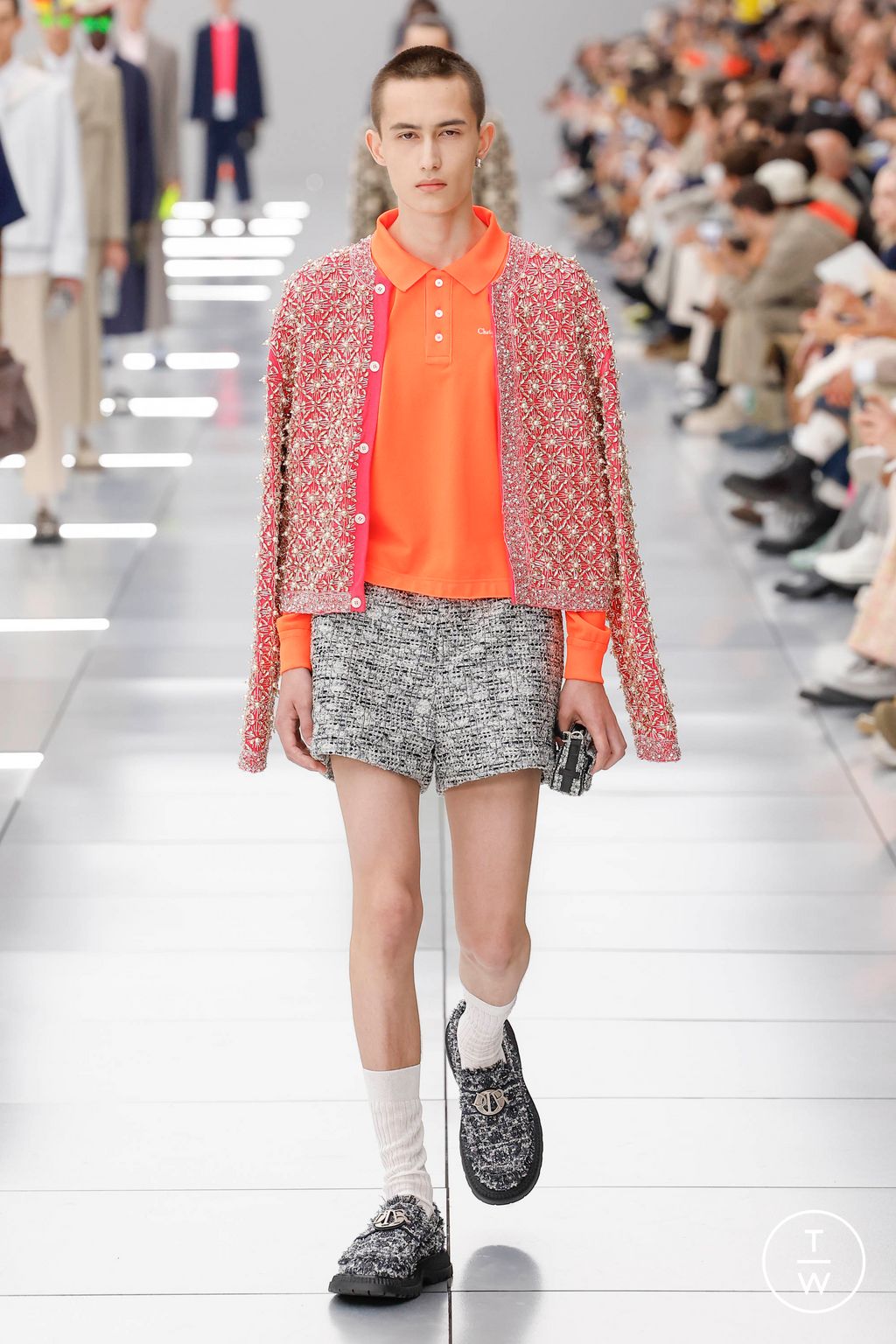 Fashion Week Paris Spring/Summer 2024 look 21 from the Dior Men collection menswear