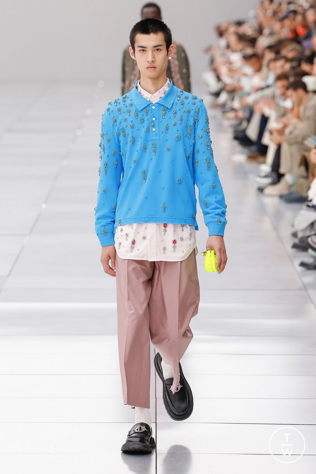Fashion Week Paris Spring/Summer 2024 look 50 from the Dior Men collection 男装
