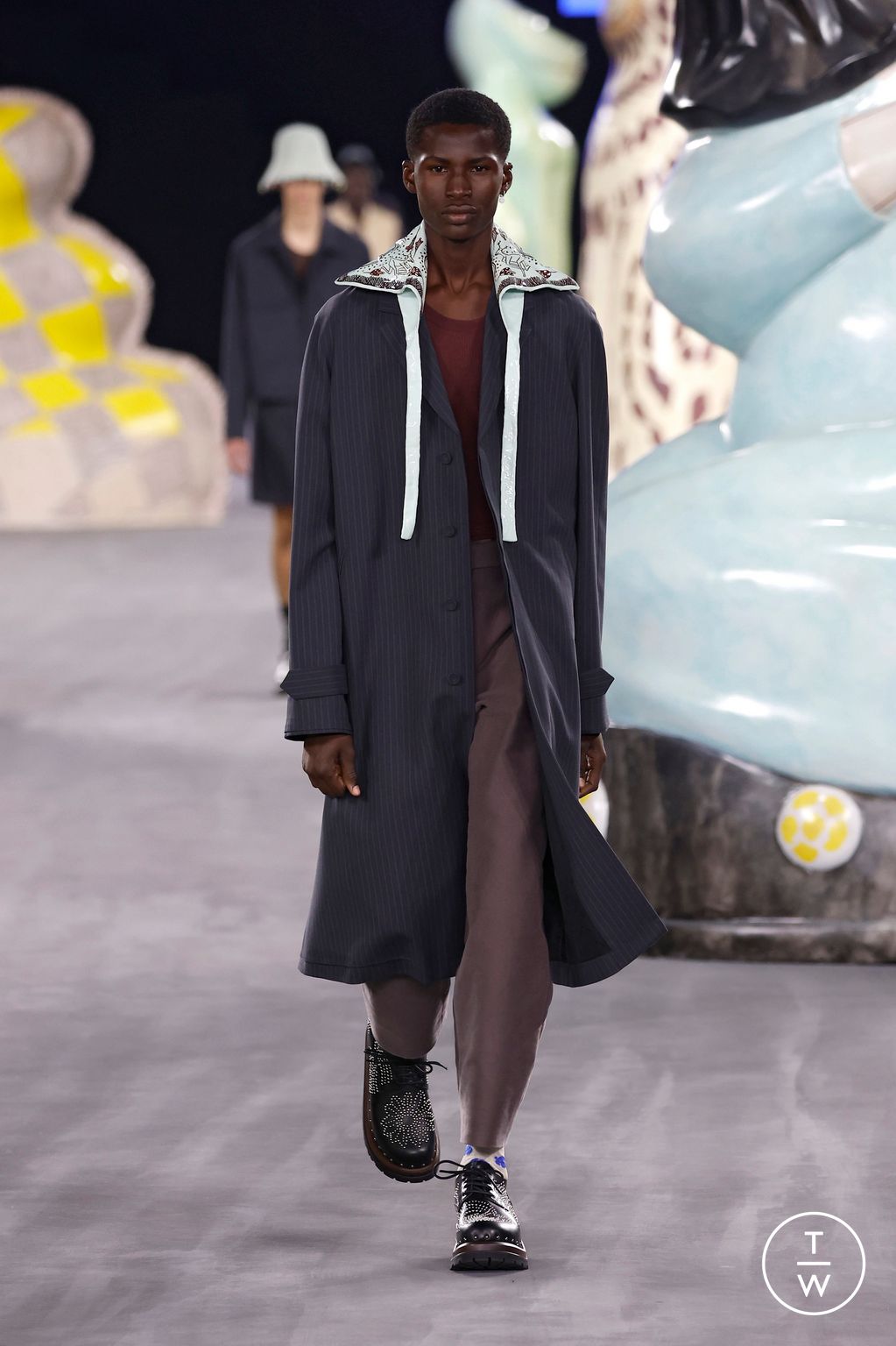 Fashion Week Paris Spring-Summer 2025 look 5 from the Dior Men collection menswear