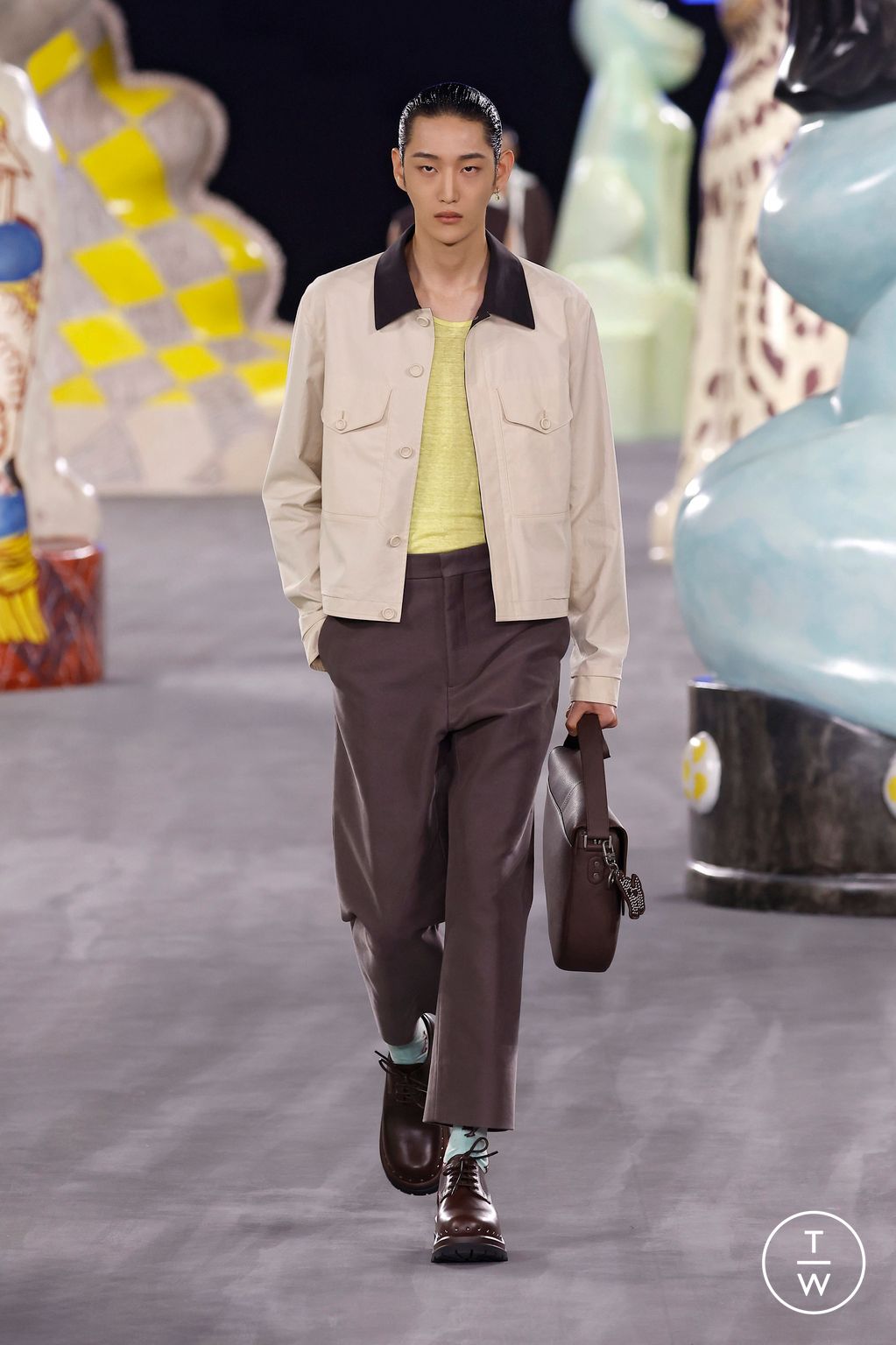 Fashion Week Paris Spring-Summer 2025 look 9 from the Dior Men collection menswear