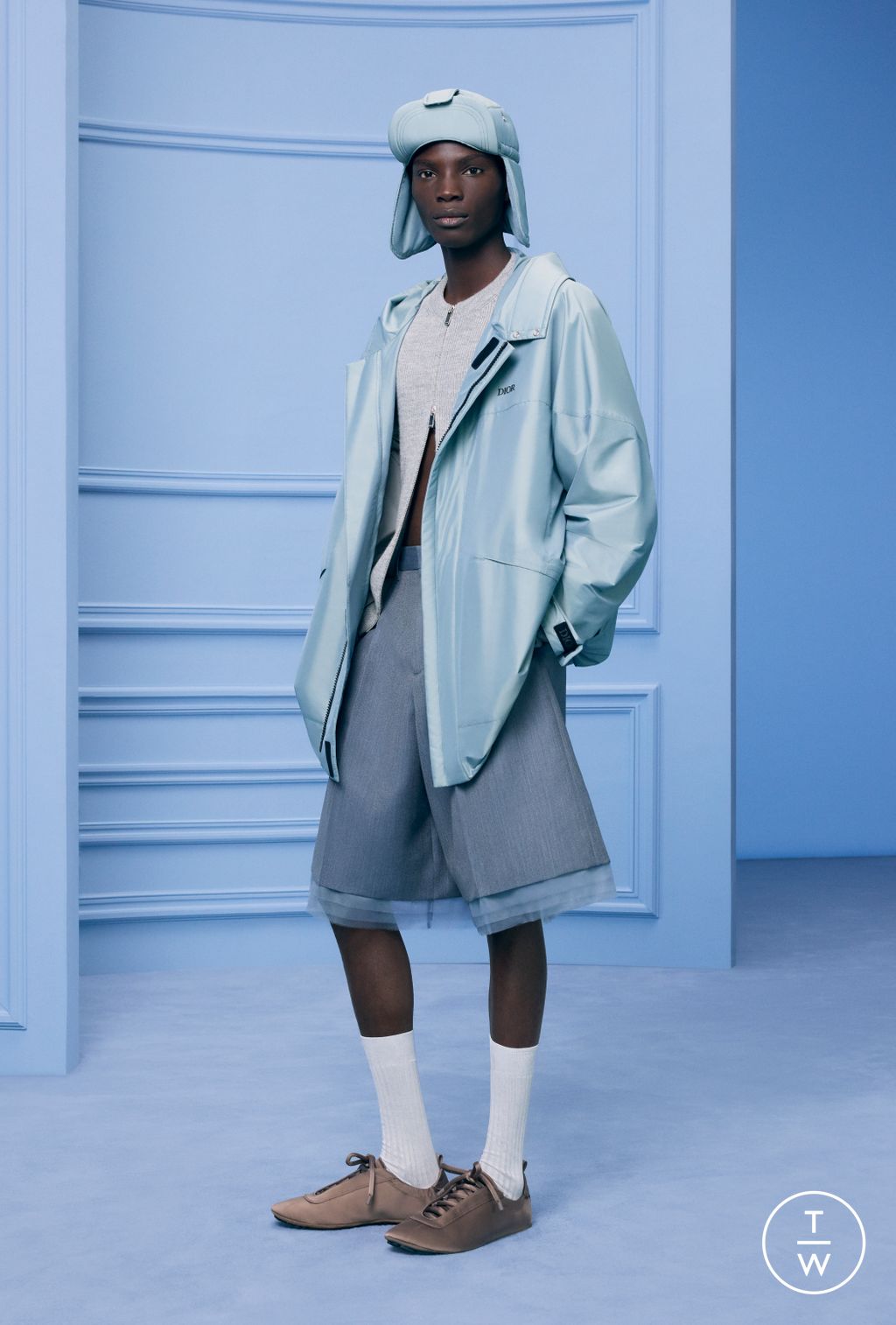 Fashion Week Paris Pre-Fall 2024 look 10 from the Dior Homme collection 男装
