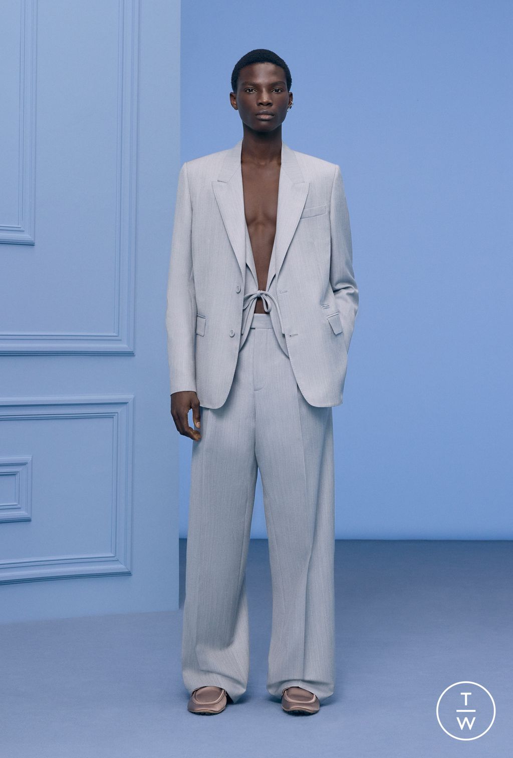 Fashion Week Paris Pre-Fall 2024 look 5 de la collection Dior Homme menswear