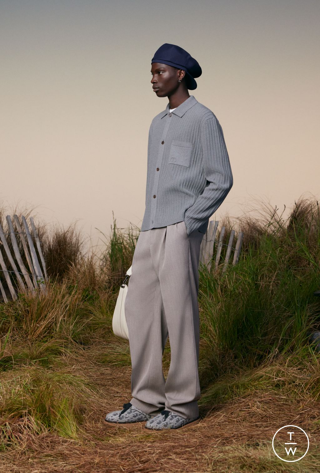 Fashion Week Paris Resort 2025 look 13 from the Dior Homme collection menswear