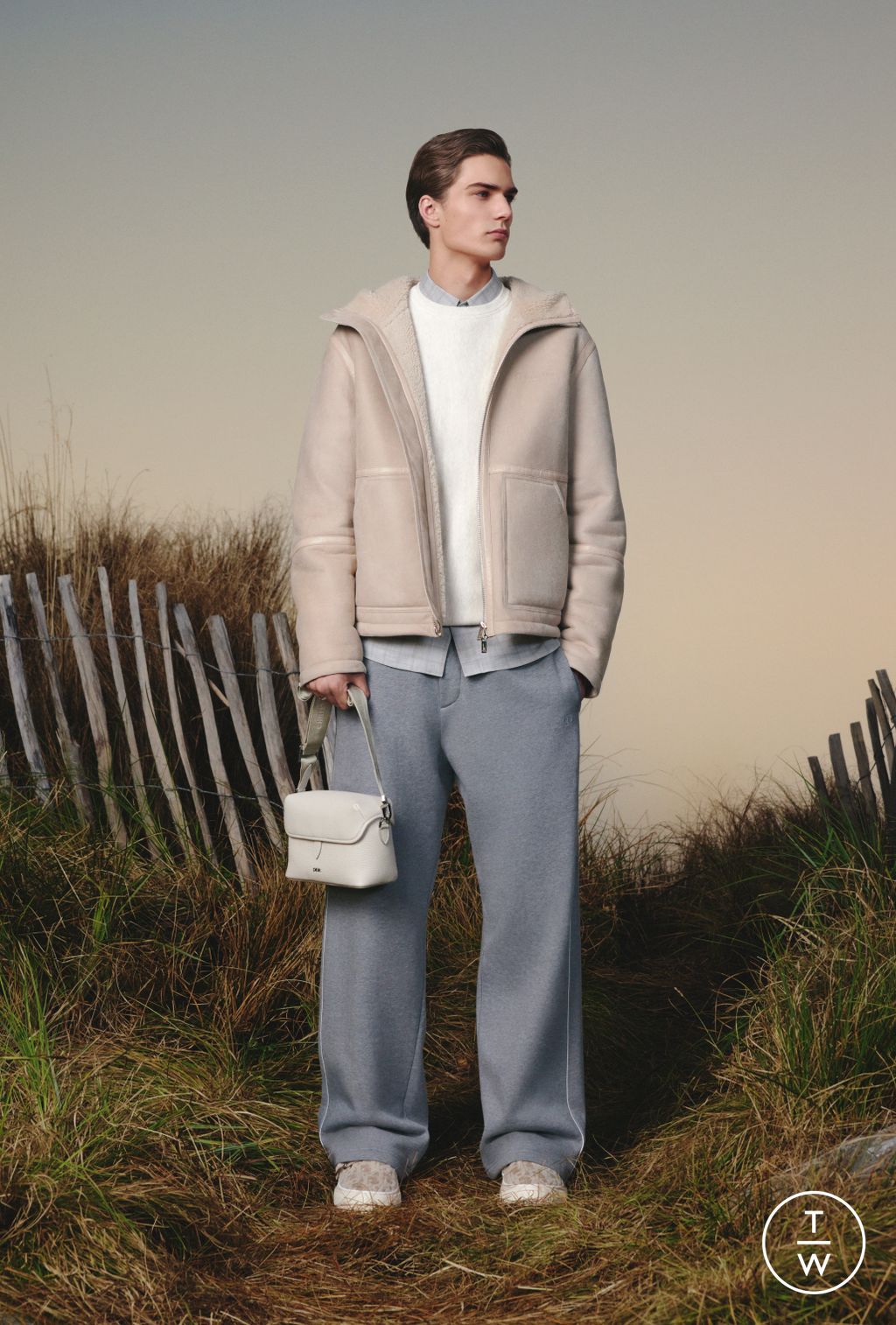 Fashion Week Paris Resort 2025 look 25 from the Dior Homme collection menswear