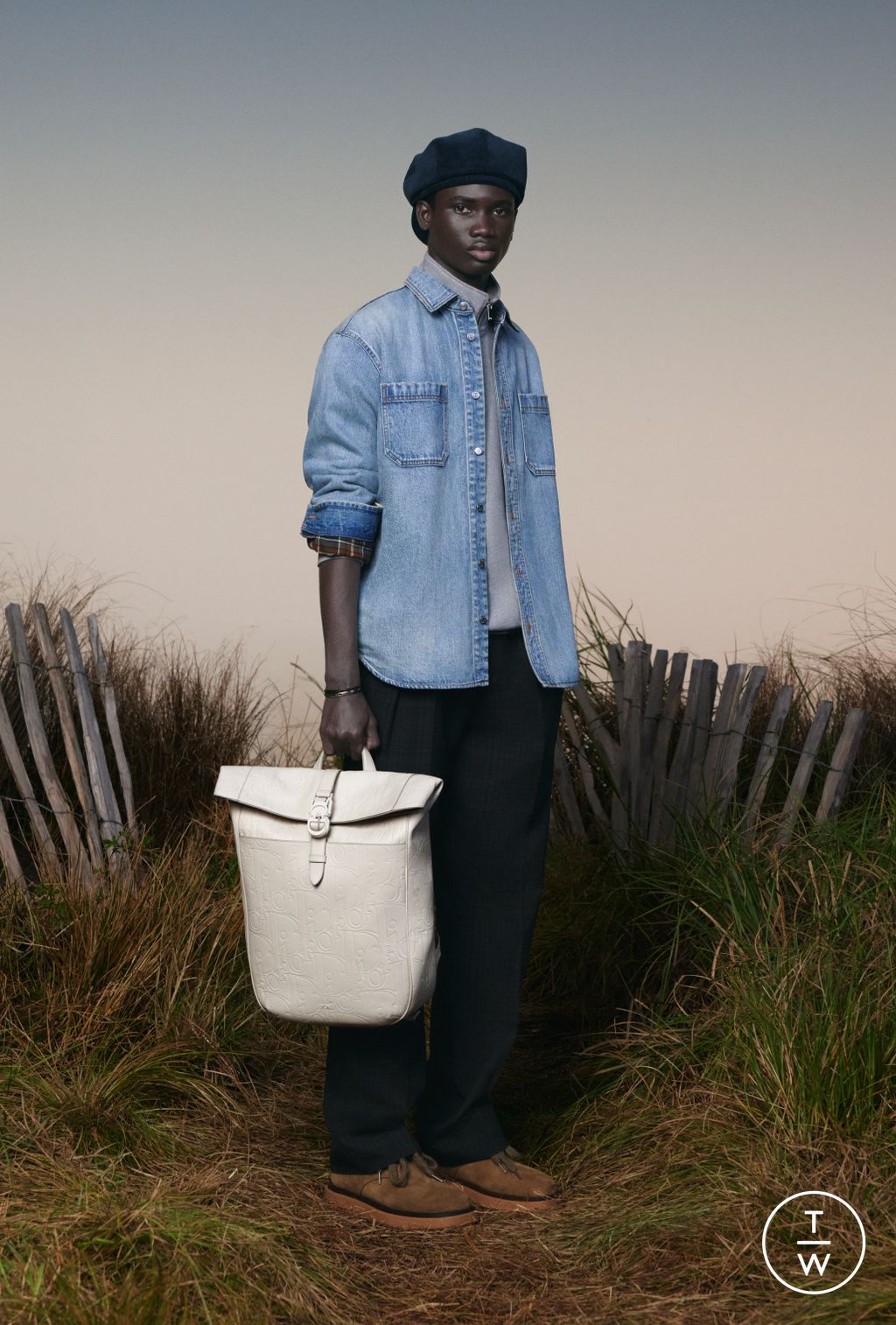 Fashion Week Paris Resort 2025 look 37 from the Dior Homme collection menswear