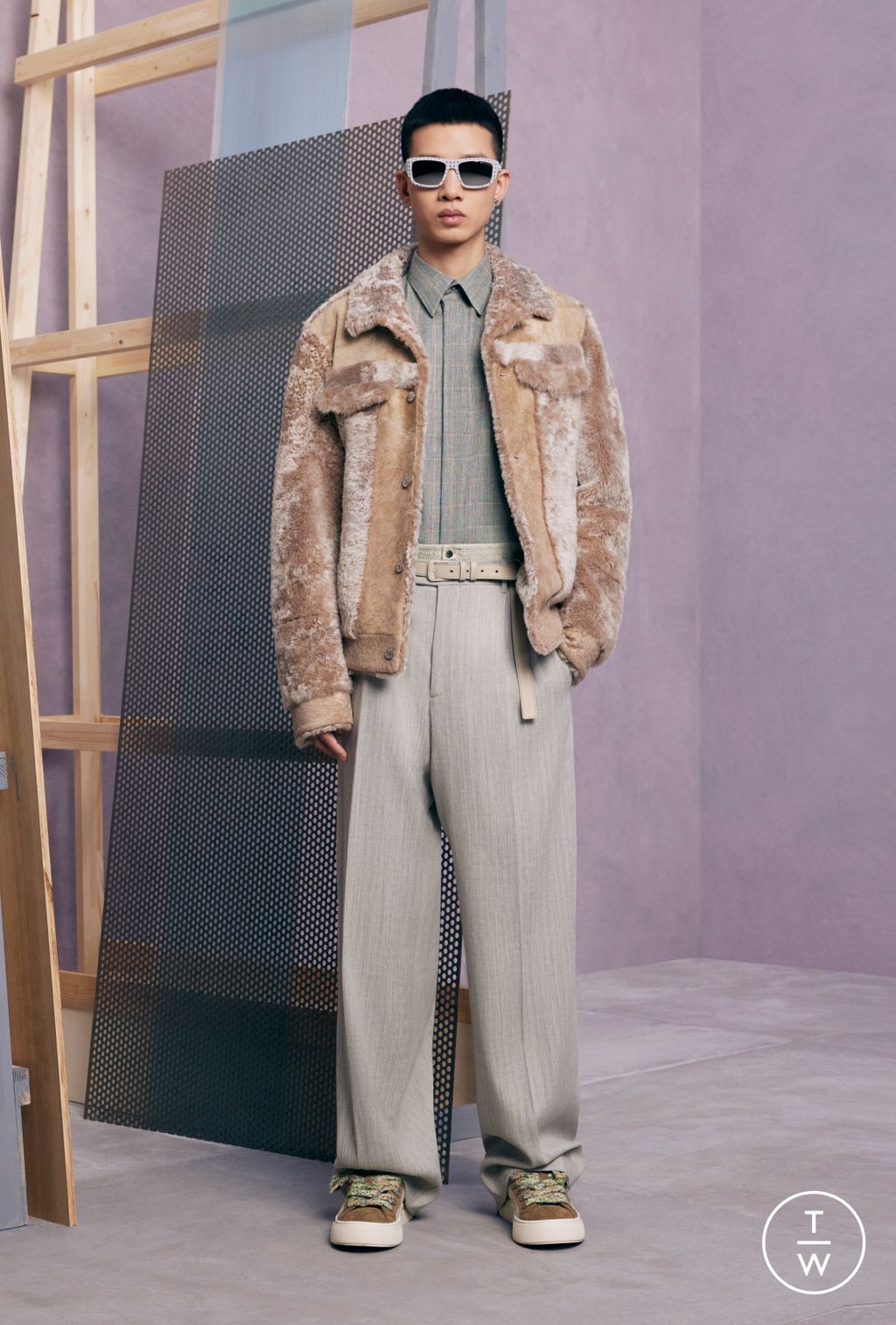 Fashion Week Paris Resort 2024 look 16 from the Dior Men collection menswear