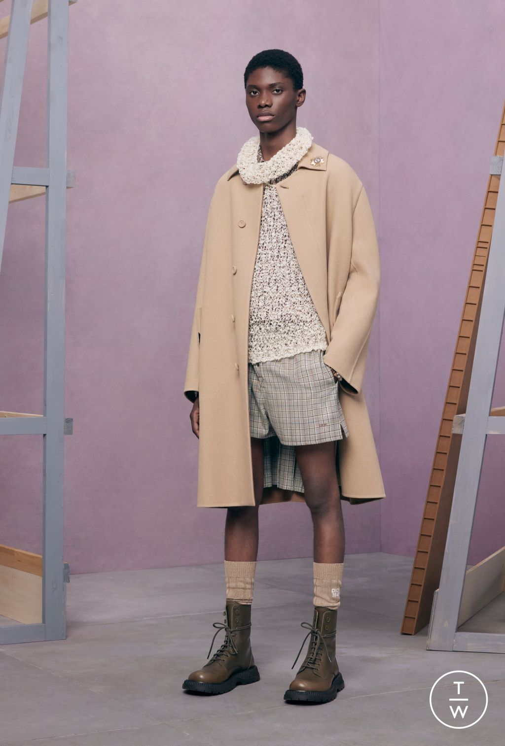 Fashion Week Paris Resort 2024 look 17 from the Dior Men collection 男装
