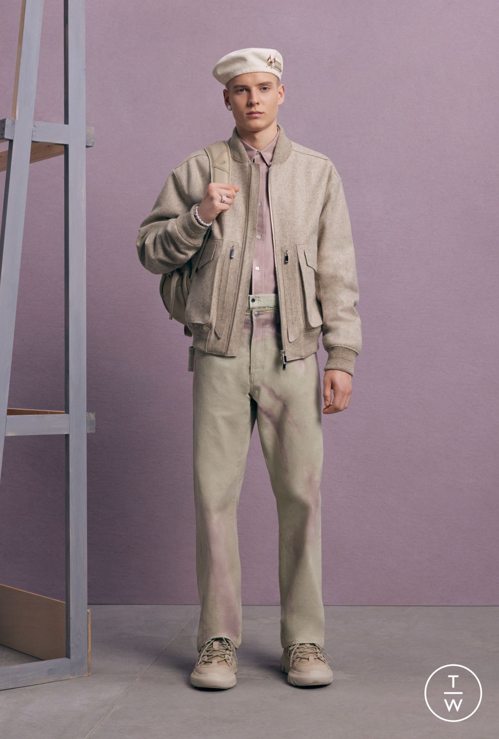 Fashion Week Paris Resort 2024 look 18 from the Dior Men collection menswear