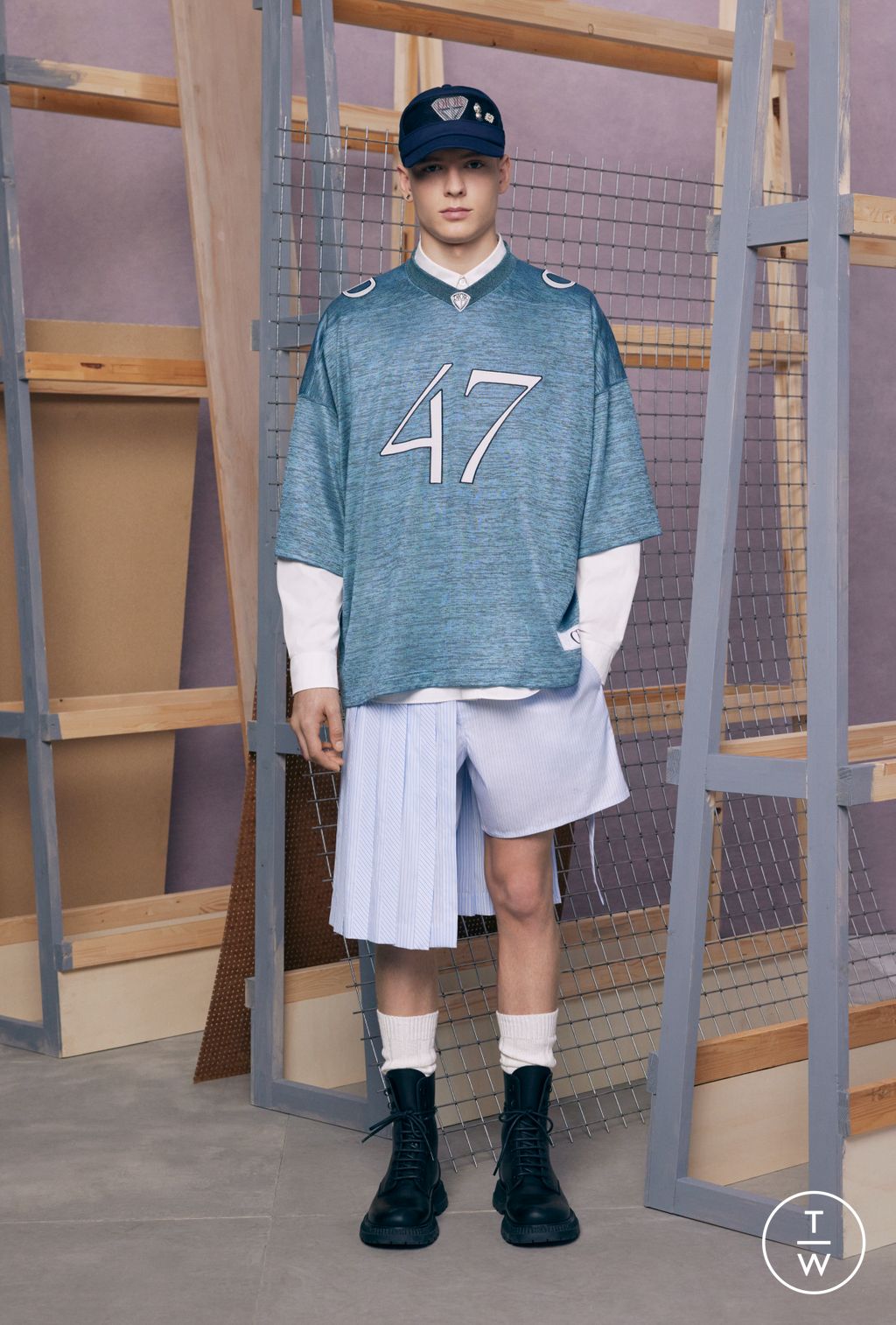 Fashion Week Paris Resort 2024 look 23 from the Dior Men collection menswear