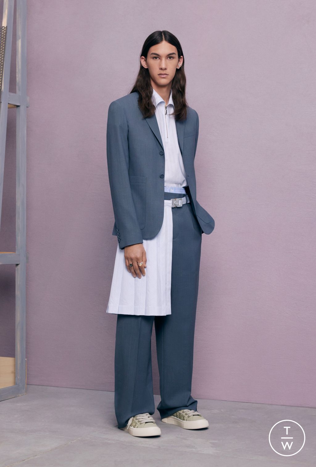 Fashion Week Paris Resort 2024 look 25 from the Dior Men collection menswear