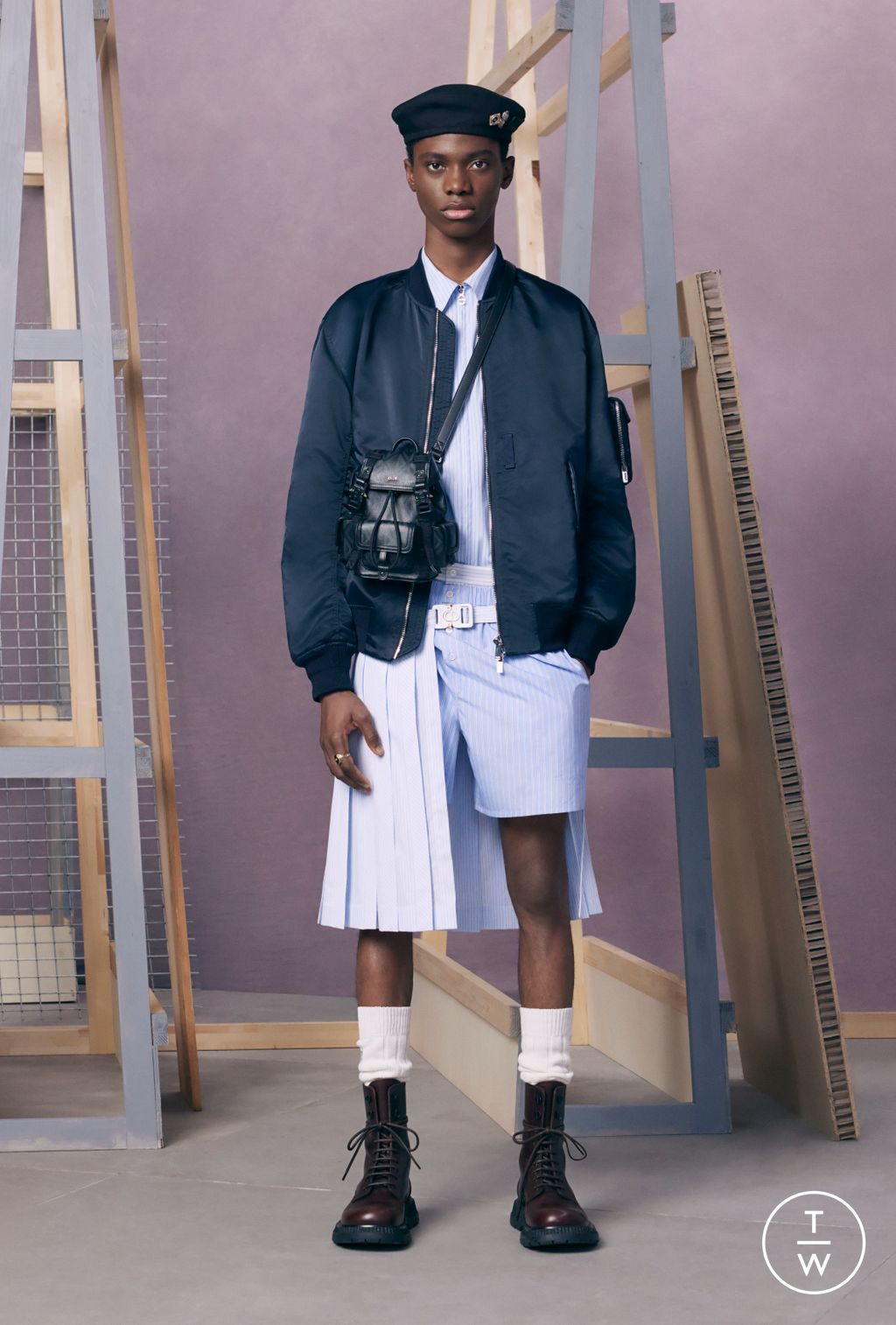 Fashion Week Paris Resort 2024 look 26 from the Dior Men collection menswear