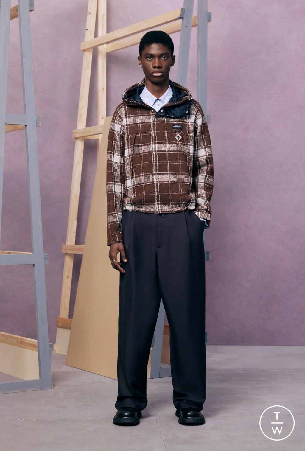 Fashion Week Paris Resort 2024 look 30 from the Dior Men collection menswear
