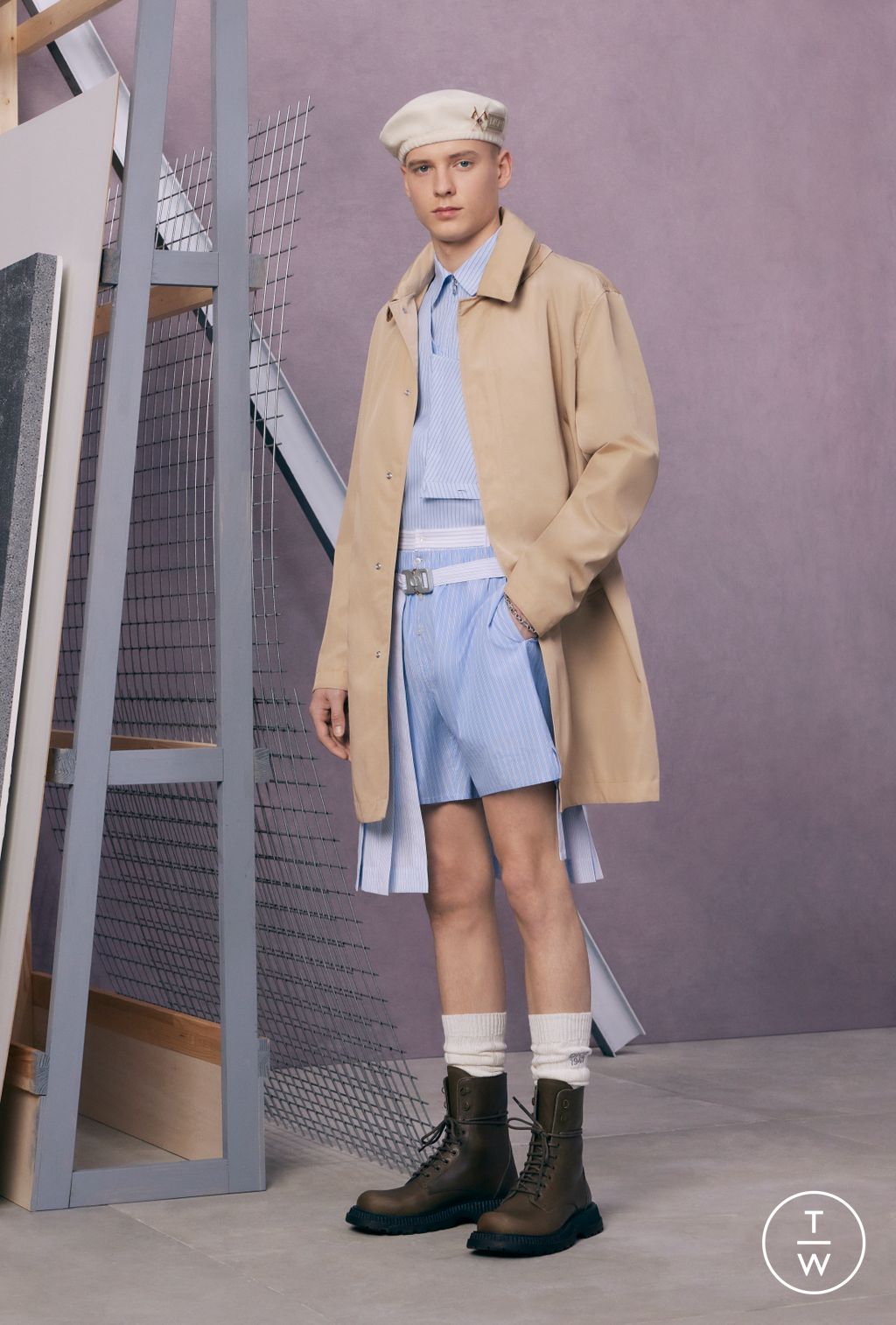 Fashion Week Paris Resort 2024 look 8 from the Dior Men collection 男装