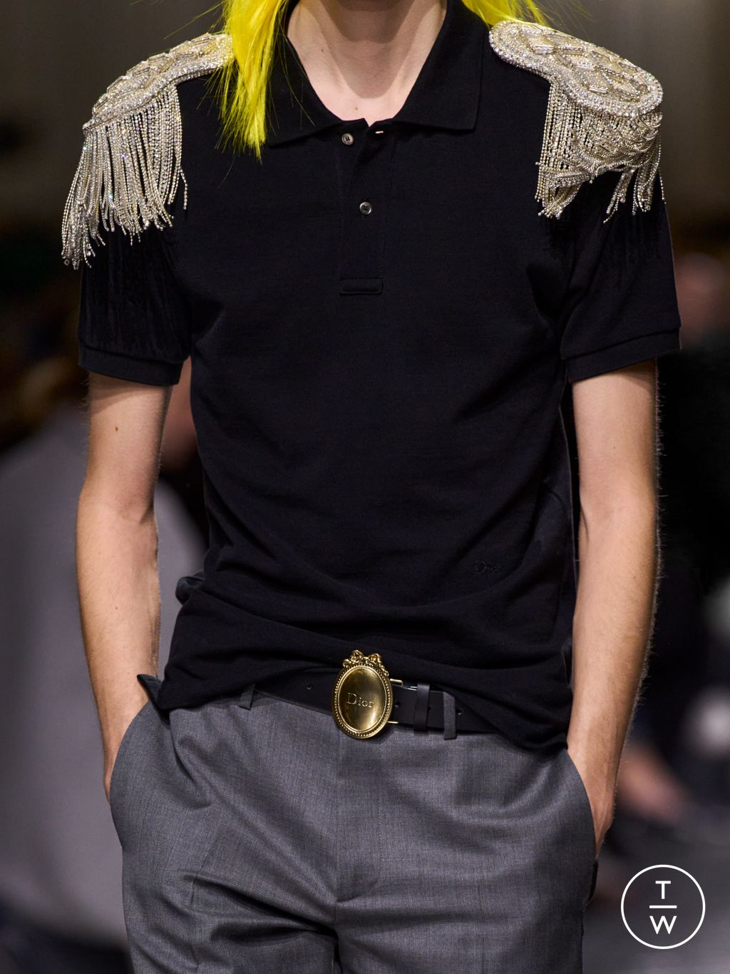 Fashion Week Paris Fall/Winter 2026 look 61 from the Dior Homme collection 男装配饰