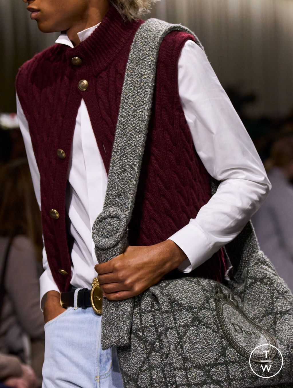 Fashion Week Paris Fall/Winter 2026 look 66 de la collection Dior Homme menswear accessories