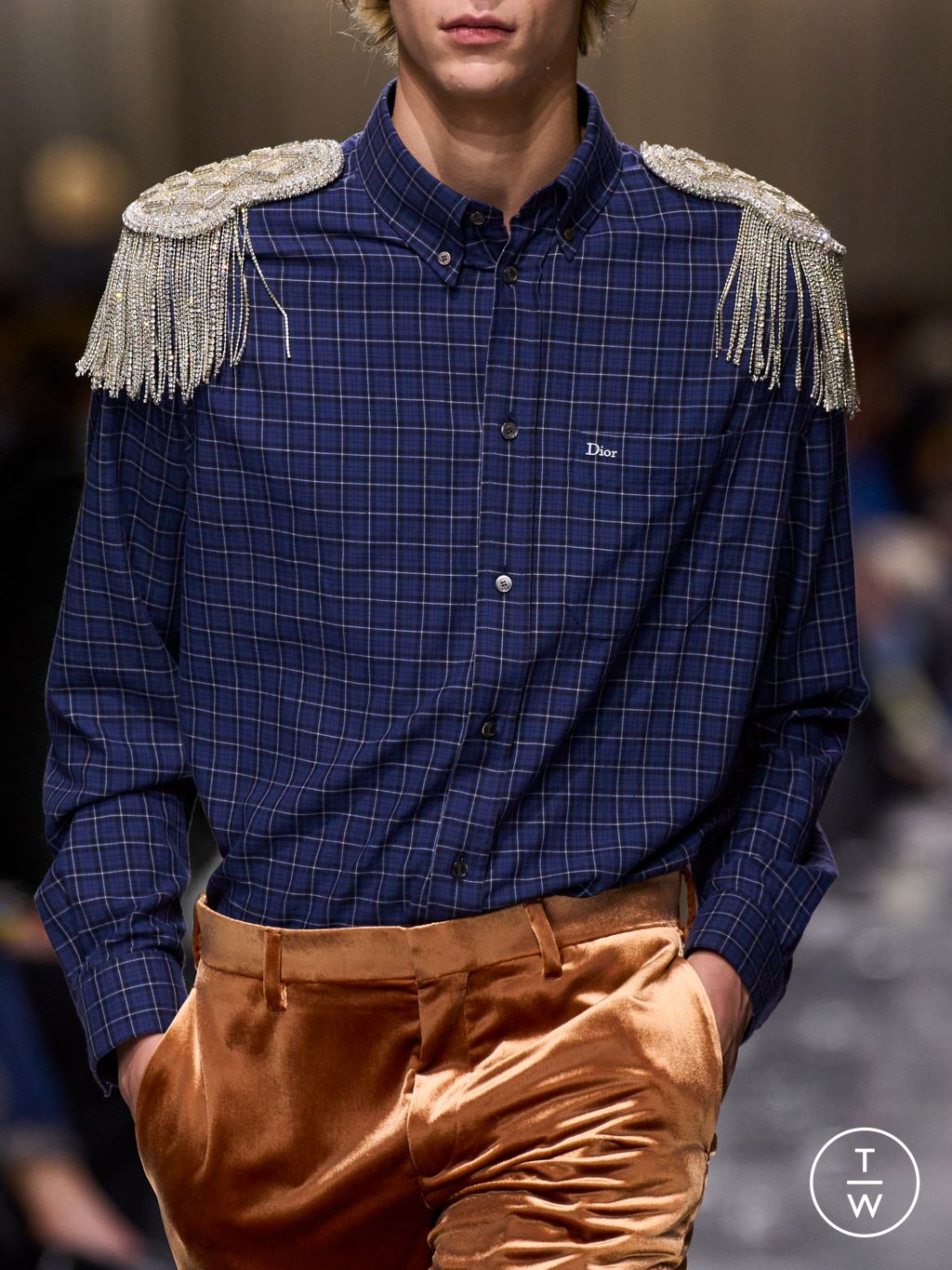 Fashion Week Paris Fall/Winter 2026 look 80 from the Dior Homme collection 男装配饰