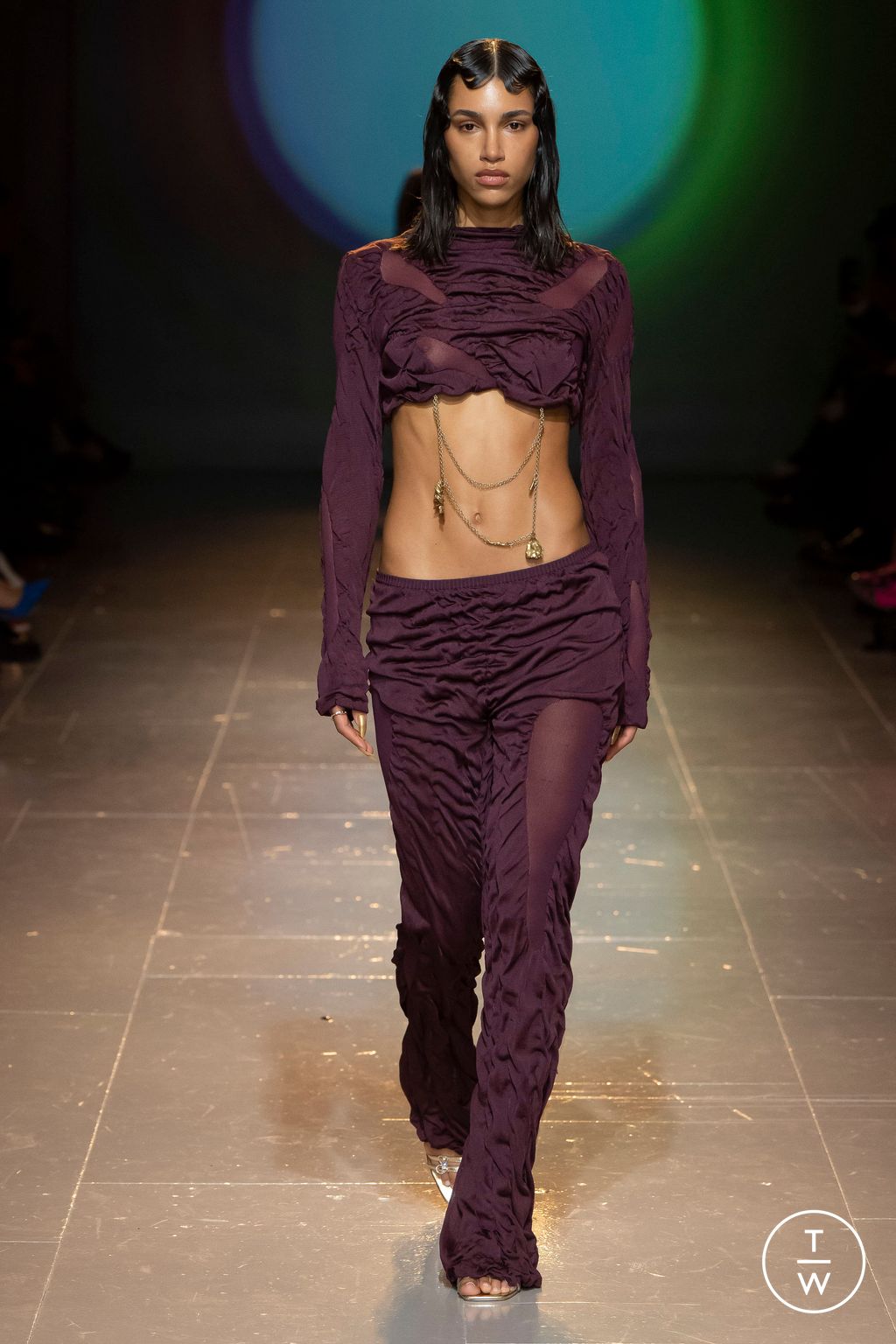 Fashion Week London Fall/Winter 2023 look 4 from the Di Petsa collection 女装