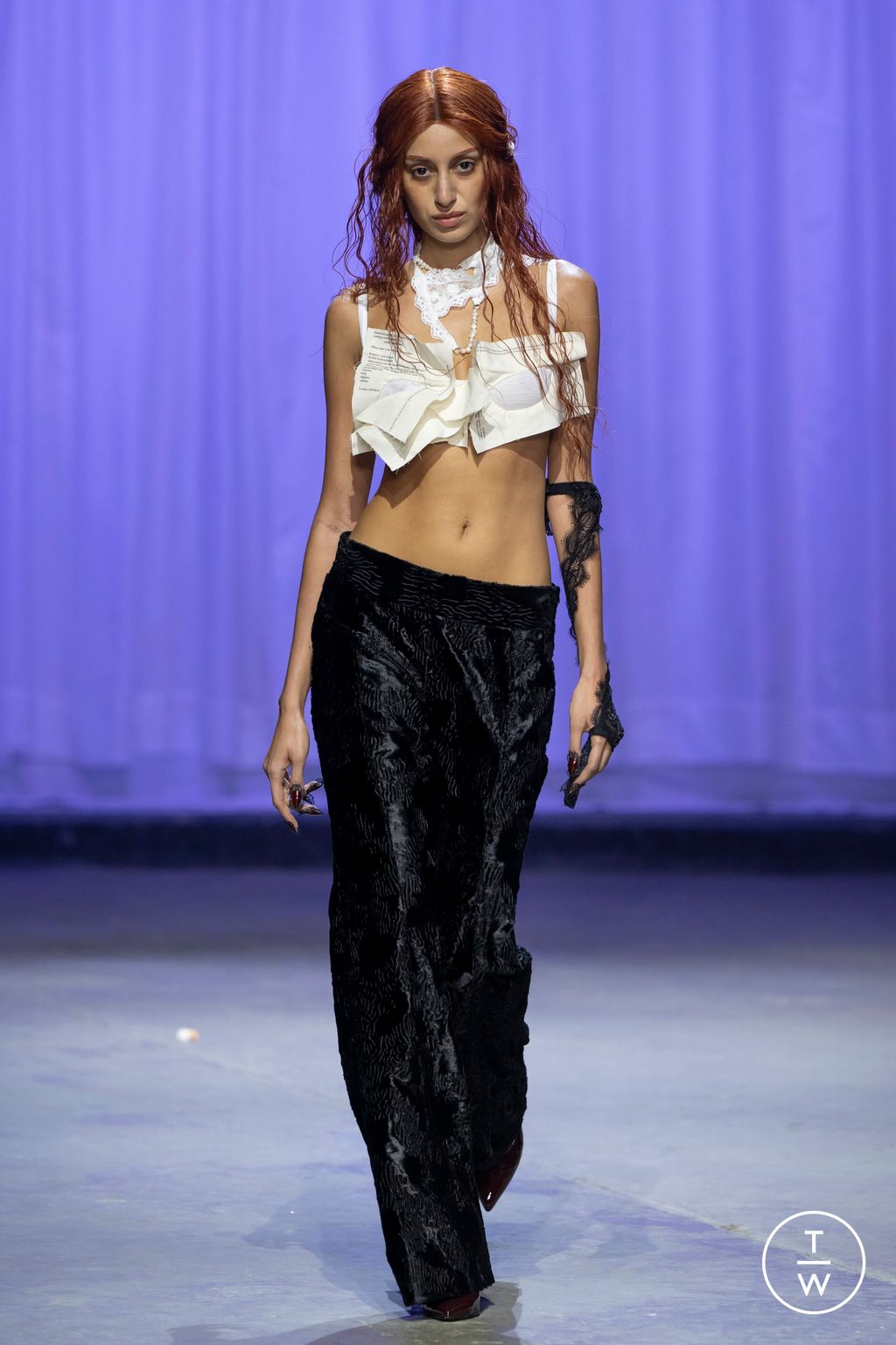 Fashion Week London Fall/Winter 2025 look 4 from the Di Petsa collection womenswear