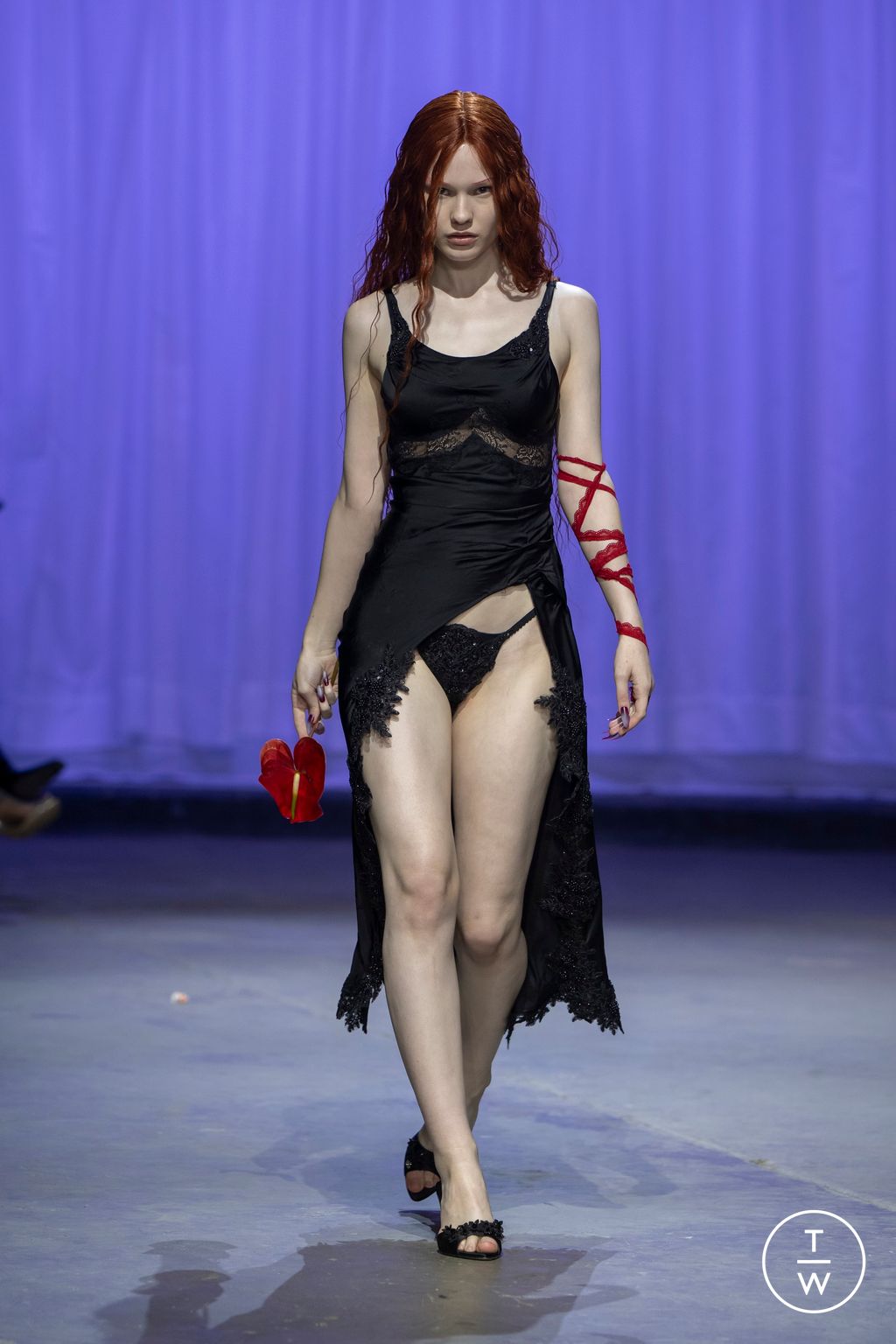 Fashion Week London Fall/Winter 2025 look 32 from the Di Petsa collection womenswear