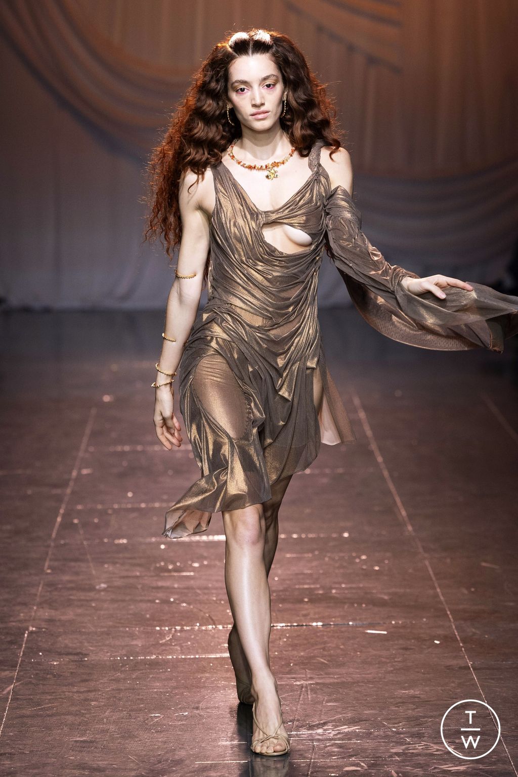 Fashion Week London Spring/Summer 2024 look 7 from the Di Petsa collection 女装