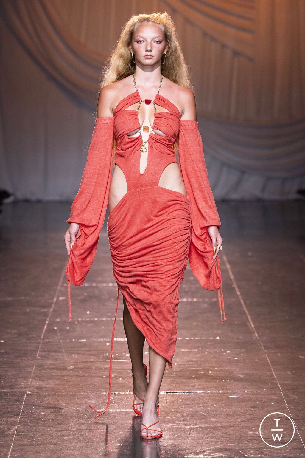 Fashion Week London Spring/Summer 2024 look 25 from the Di Petsa collection 女装