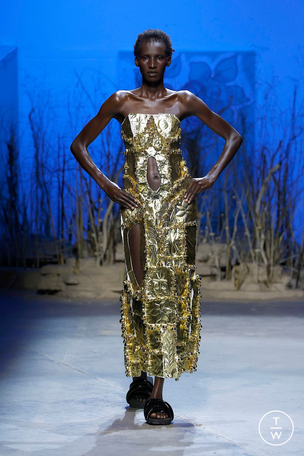 Fashion Week London Spring/Summer 2025 look 3 from the Di Petsa collection womenswear