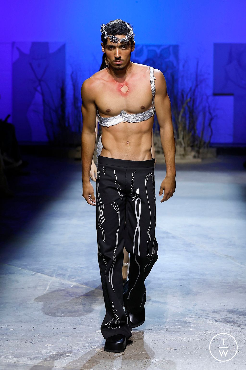 Fashion Week London Spring/Summer 2025 look 5 from the Di Petsa collection womenswear