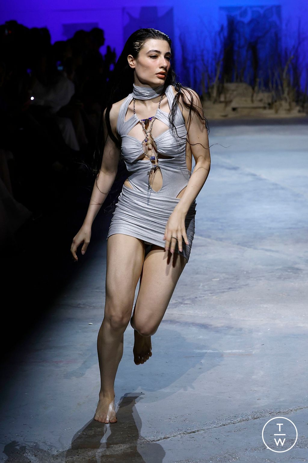 Fashion Week London Spring/Summer 2025 look 6 from the Di Petsa collection womenswear