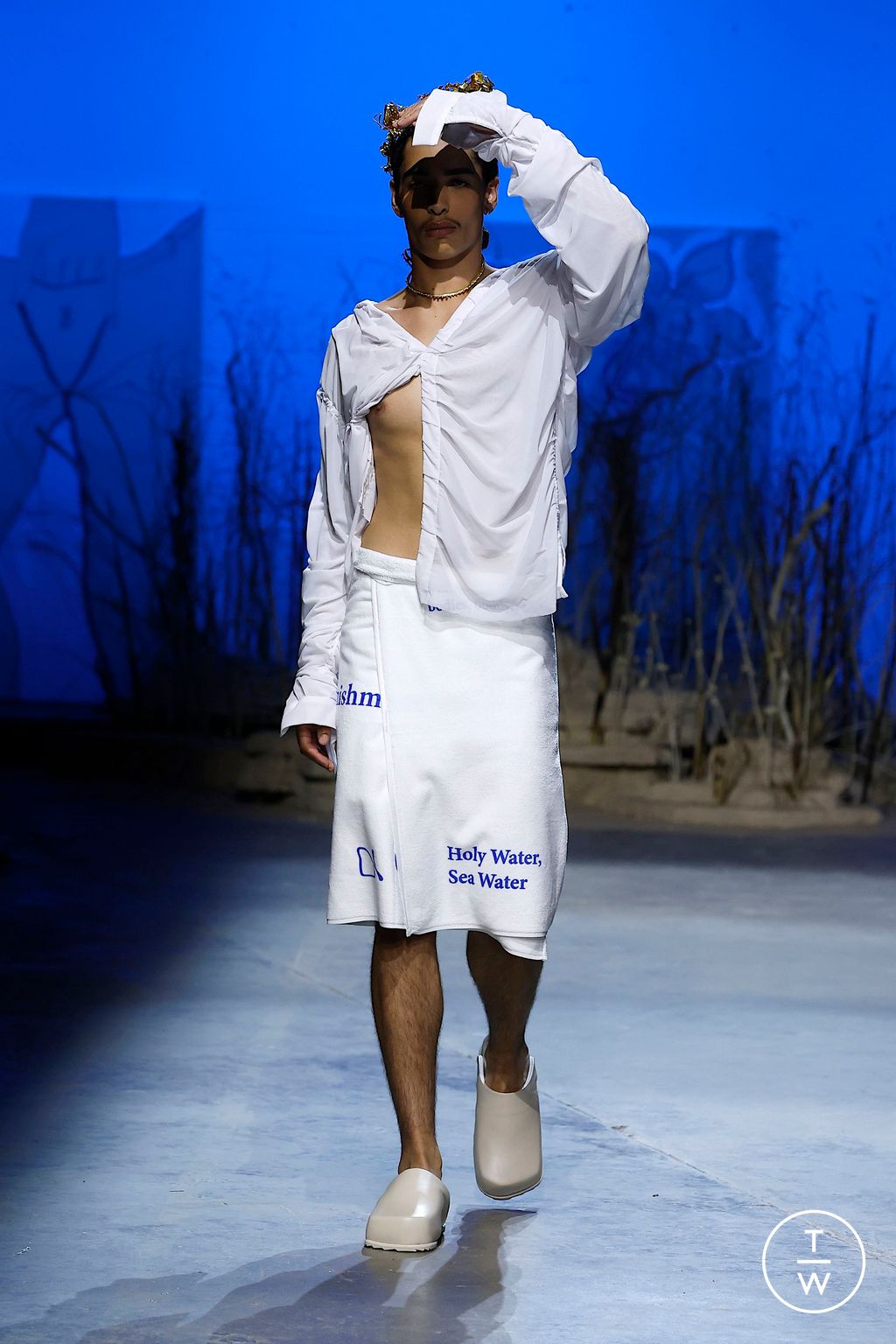 Fashion Week London Spring/Summer 2025 look 9 from the Di Petsa collection womenswear