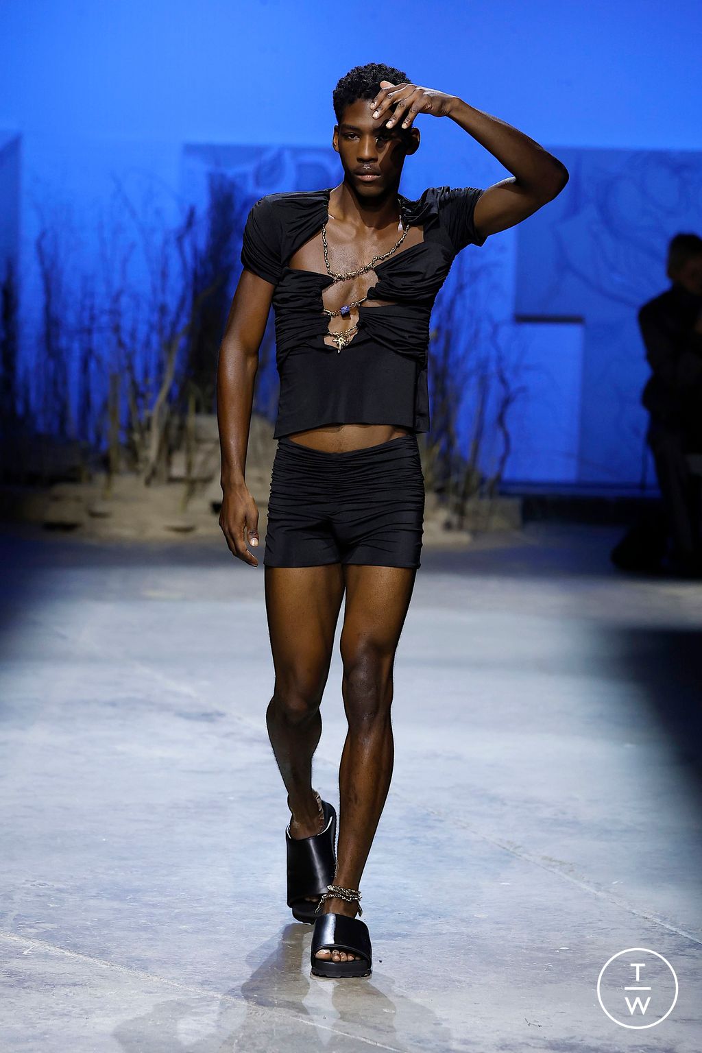 Fashion Week London Spring/Summer 2025 look 10 from the Di Petsa collection womenswear