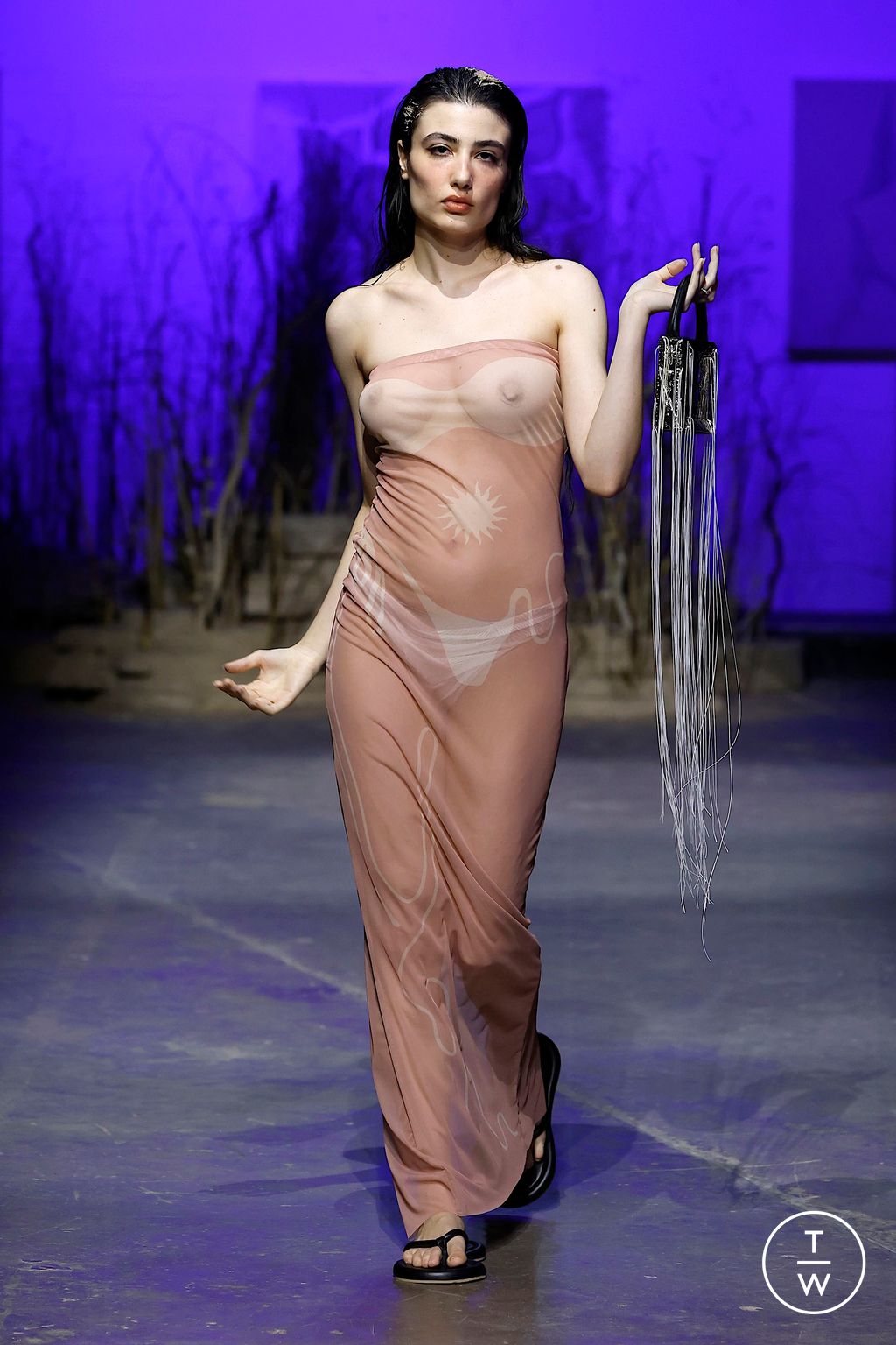 Fashion Week London Spring/Summer 2025 look 40 from the Di Petsa collection womenswear