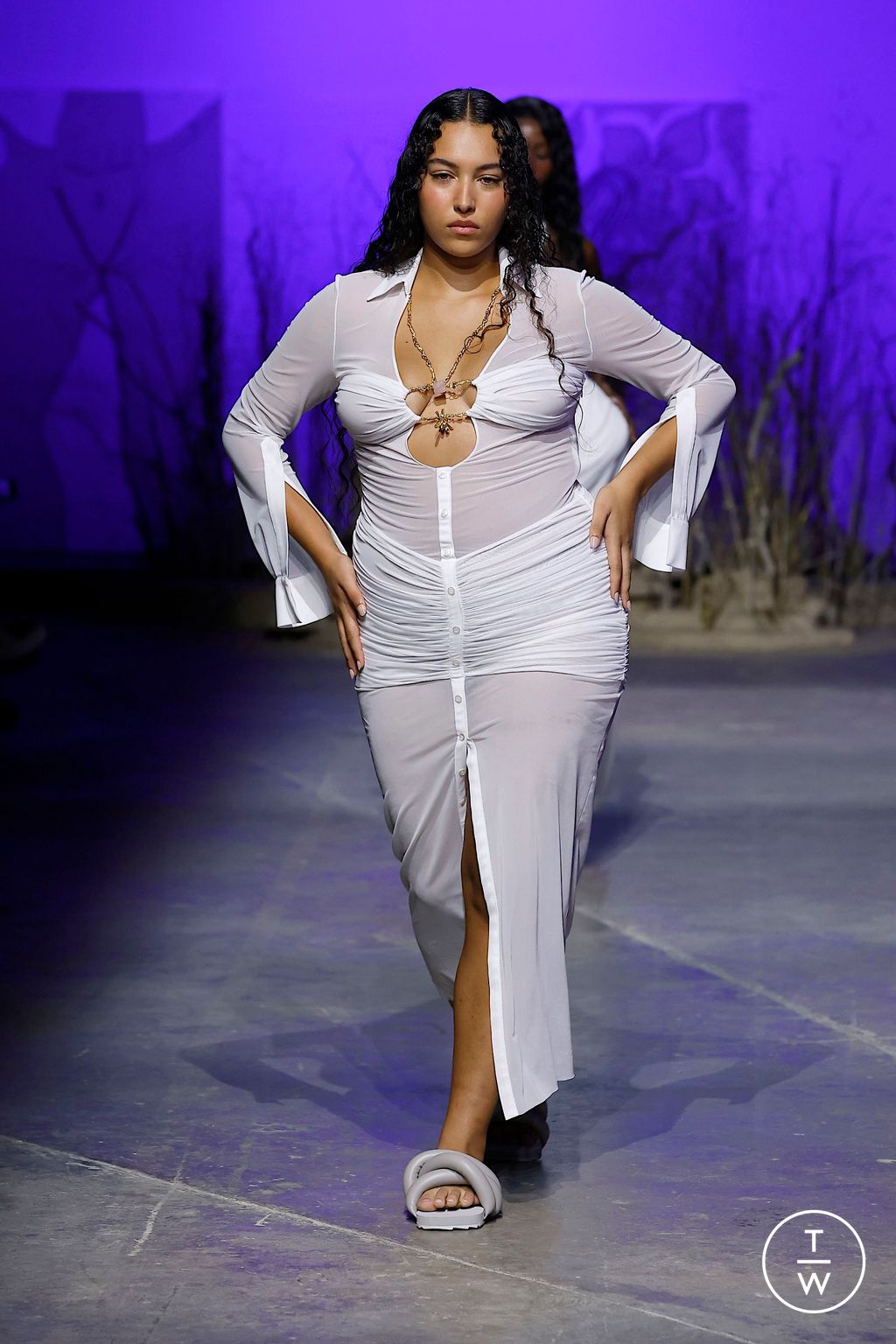 Fashion Week London Spring/Summer 2025 look 45 from the Di Petsa collection womenswear