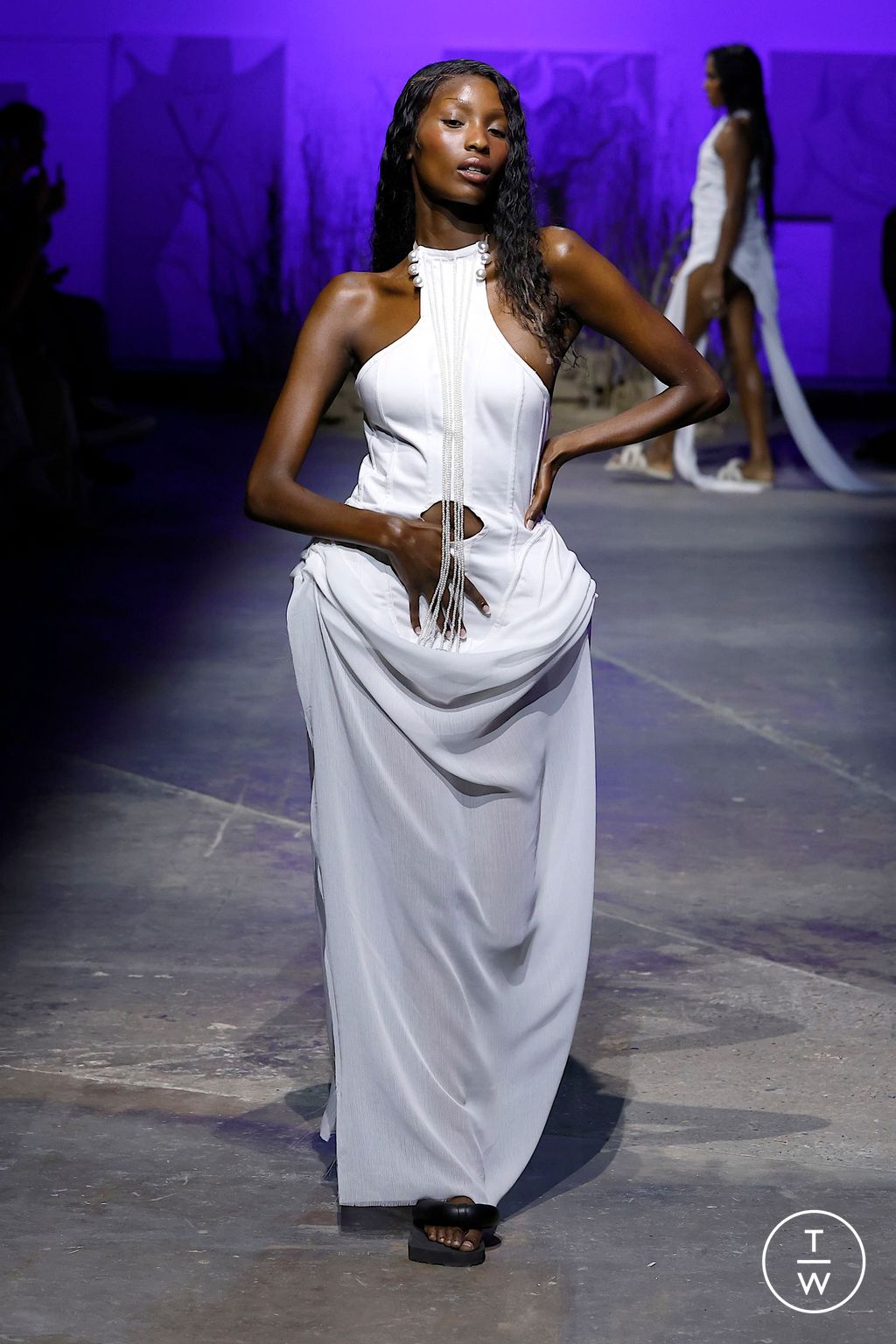 Fashion Week London Spring/Summer 2025 look 46 from the Di Petsa collection womenswear