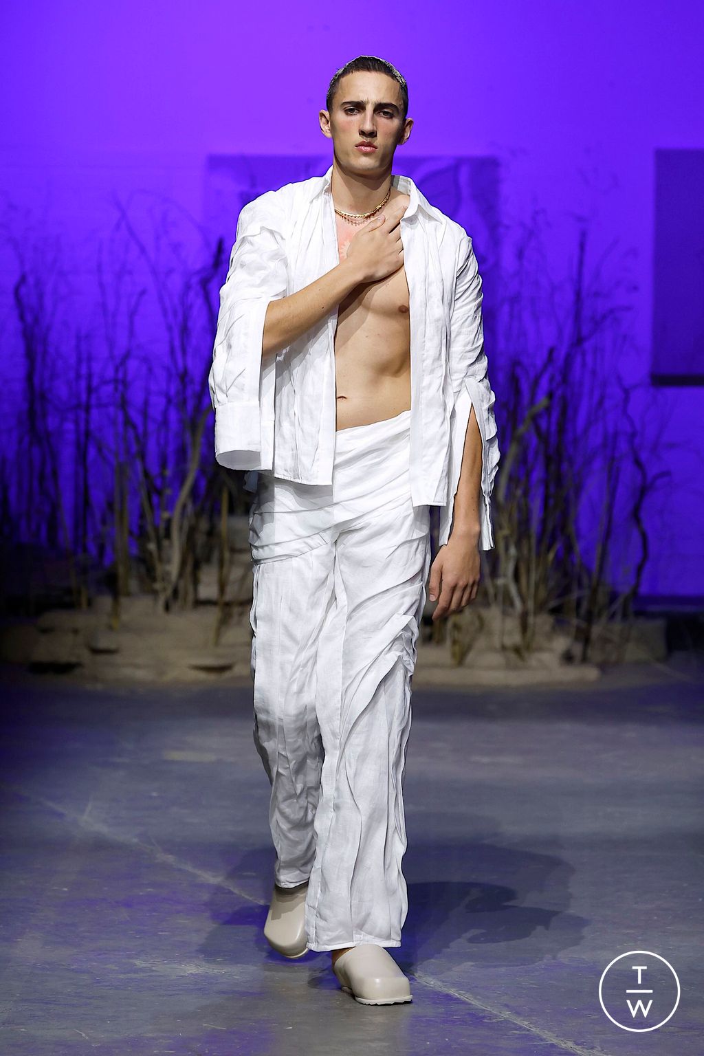 Fashion Week London Spring-Summer 2025 look 48 from the Di Petsa collection womenswear