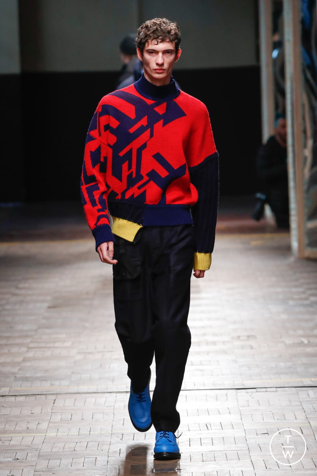 Fashion Week Milan Fall/Winter 2018 look 8 from the Dirk Bikkembergs collection menswear