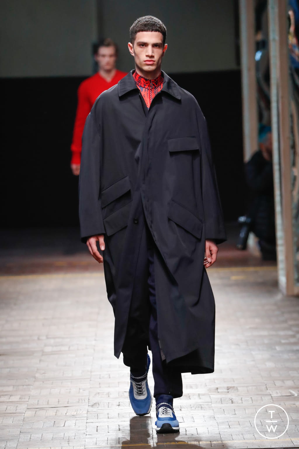 Fashion Week Milan Fall/Winter 2018 look 14 from the Dirk Bikkembergs collection menswear