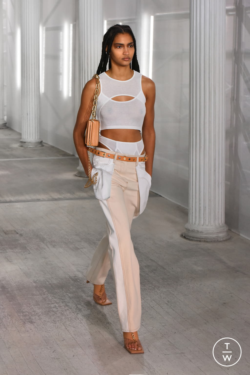 Fashion Week New York Fall/Winter 2021 look 10 from the Dion Lee collection womenswear