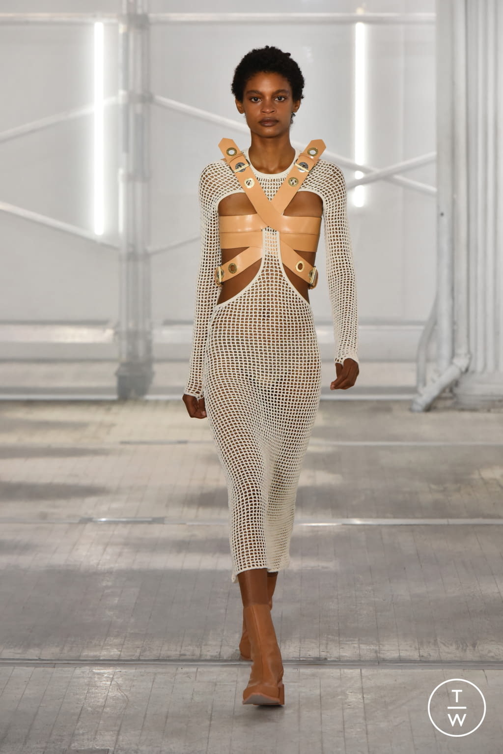 Fashion Week New York Fall/Winter 2021 look 12 de la collection Dion Lee womenswear