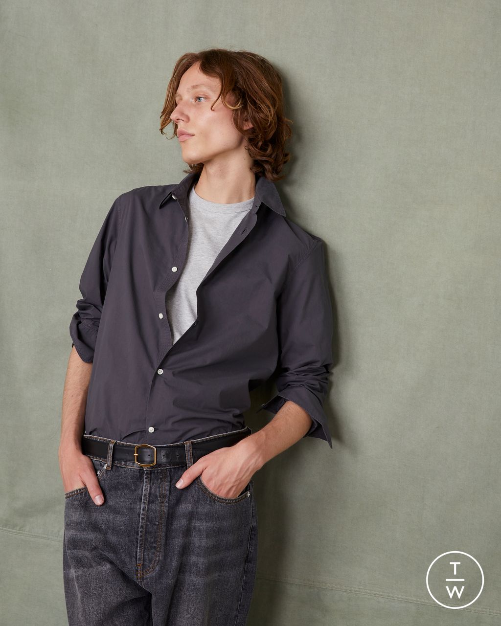 Fashion Week Paris Resort 2026 look 2 de la collection Officine Générale menswear