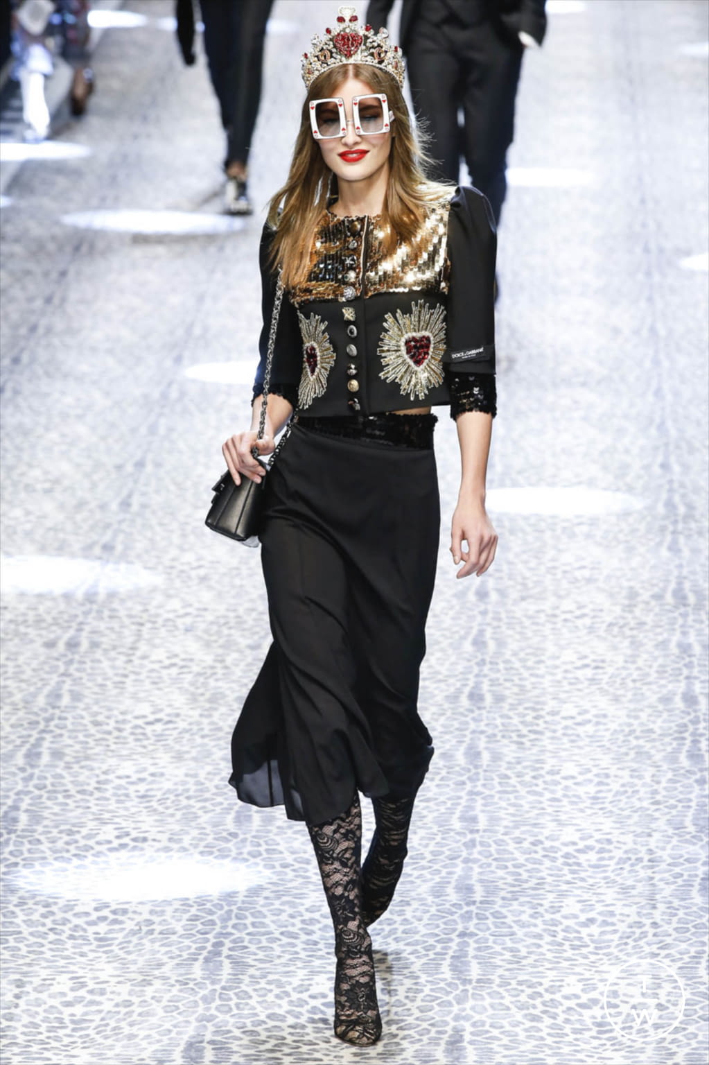 Fashion Week Milan Fall/Winter 2017 look 10 from the Dolce & Gabbana collection womenswear
