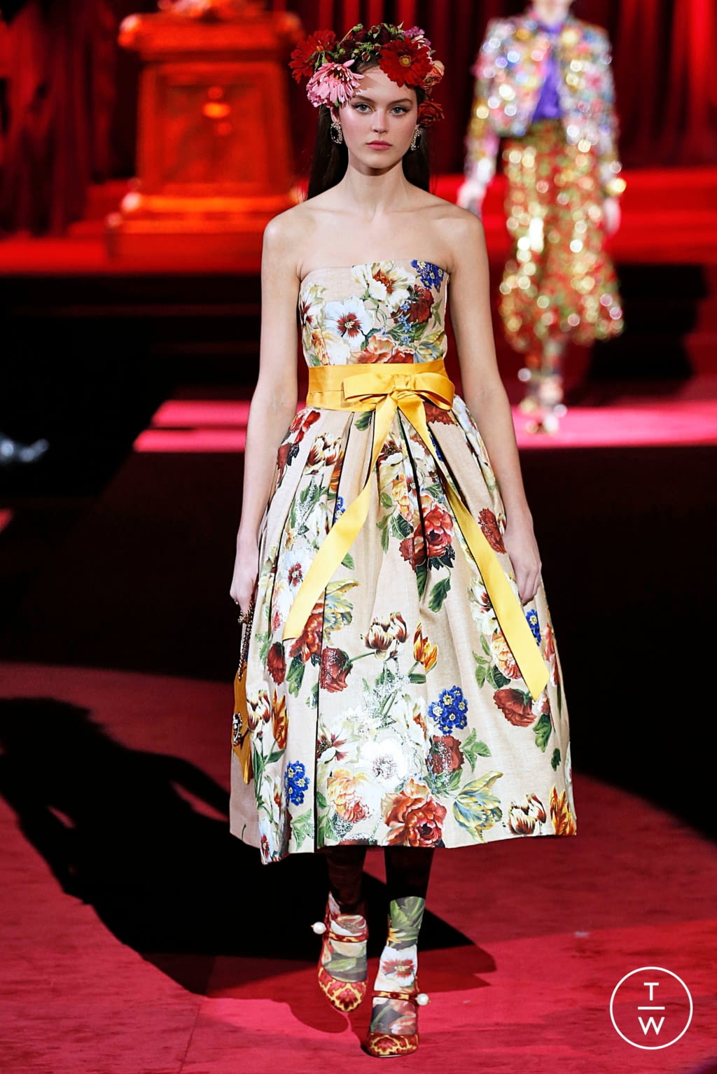 Fashion Week Milan Fall/Winter 2019 look 36 from the Dolce & Gabbana collection 女装