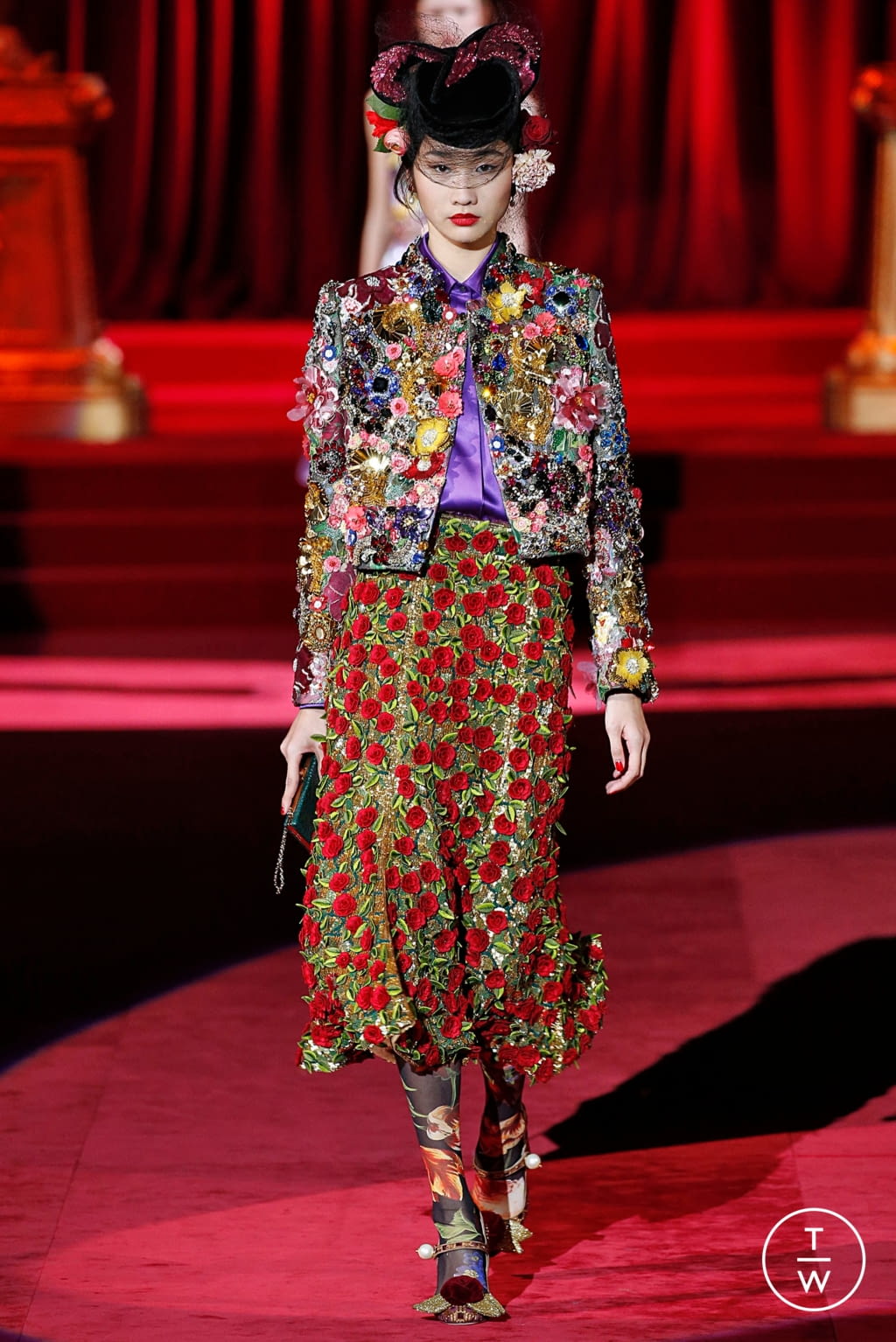 Fashion Week Milan Fall/Winter 2019 look 37 from the Dolce & Gabbana collection 女装
