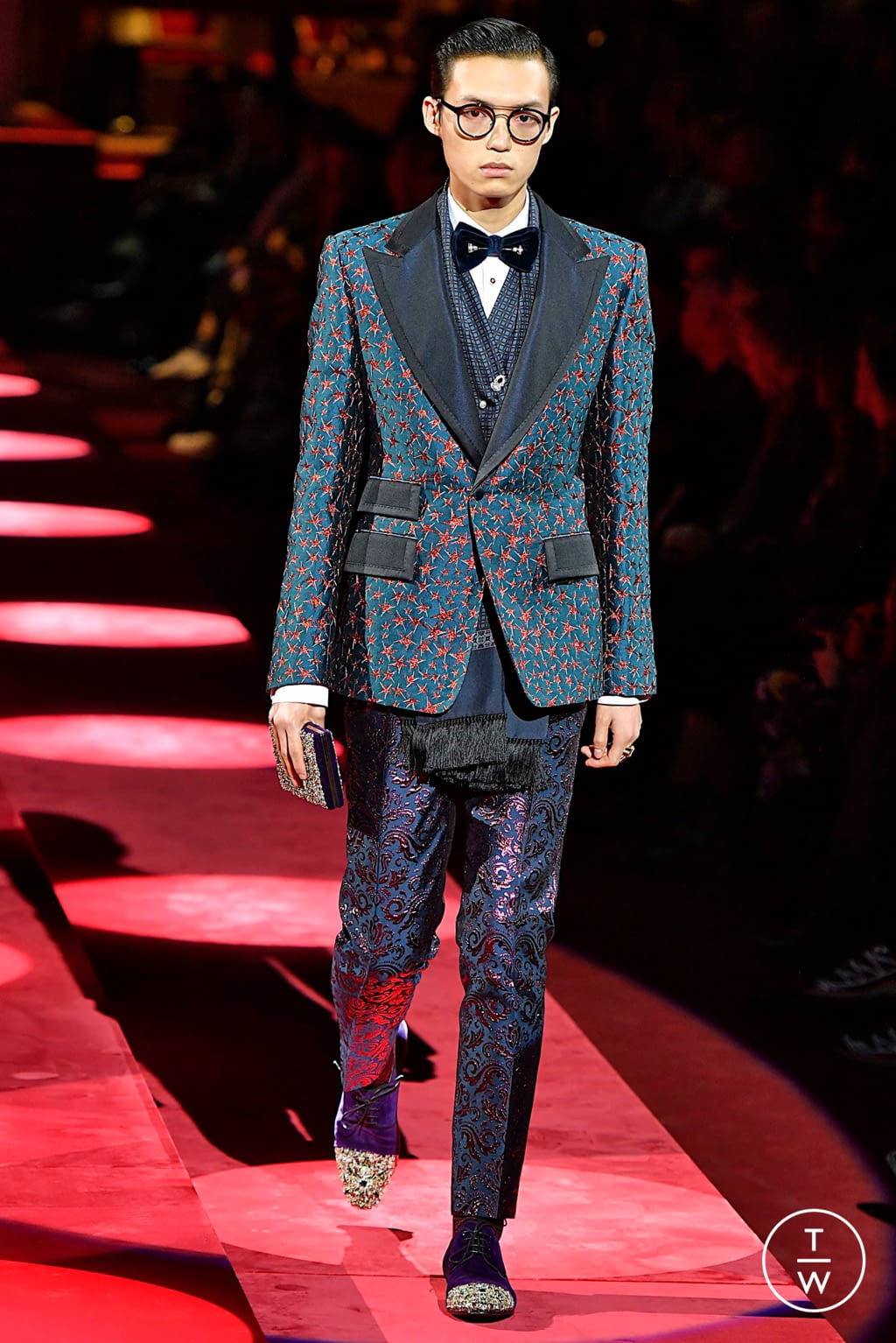 Fashion Week Milan Fall/Winter 2019 look 50 from the Dolce & Gabbana collection 男装
