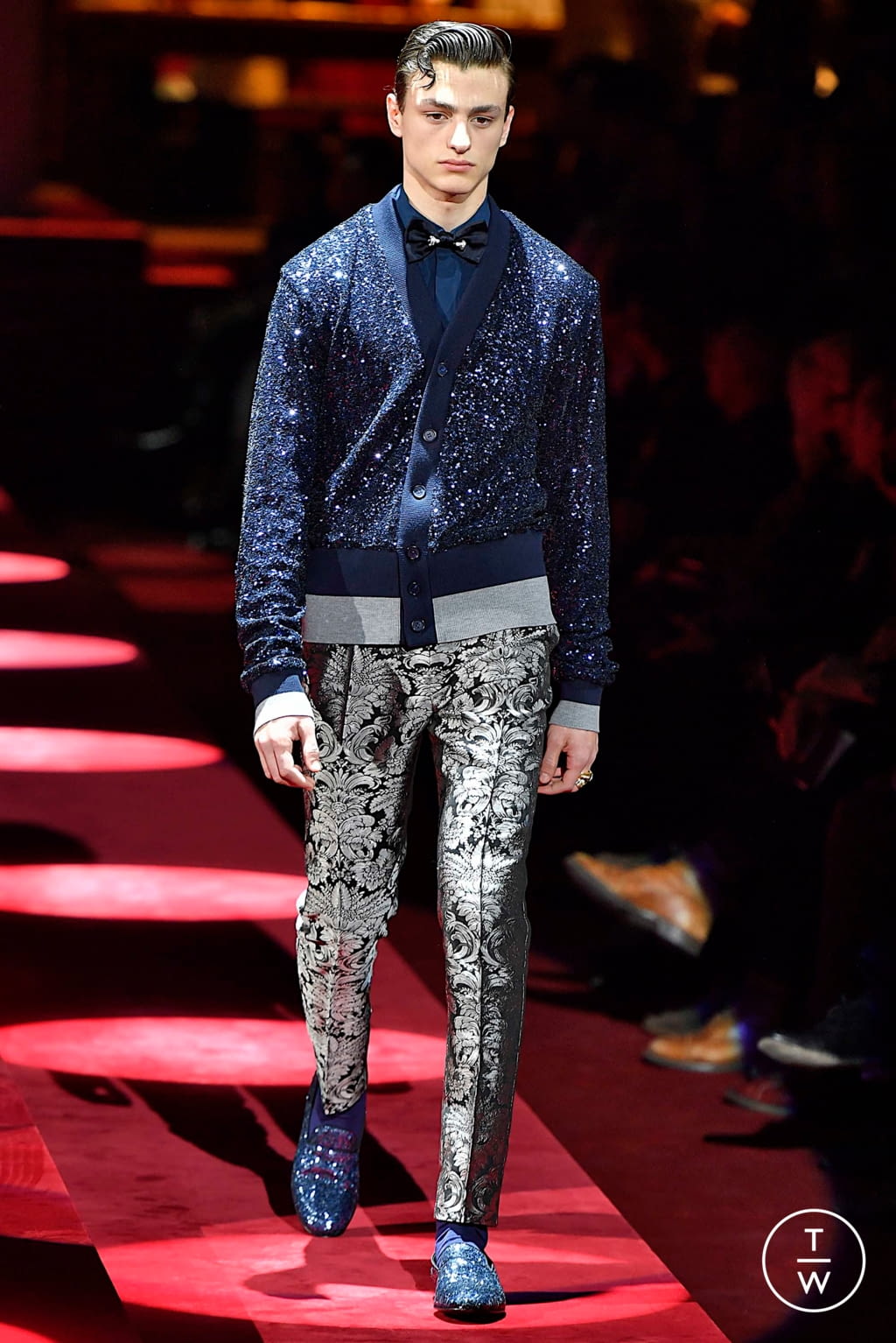 Fashion Week Milan Fall/Winter 2019 look 56 from the Dolce & Gabbana collection 男装