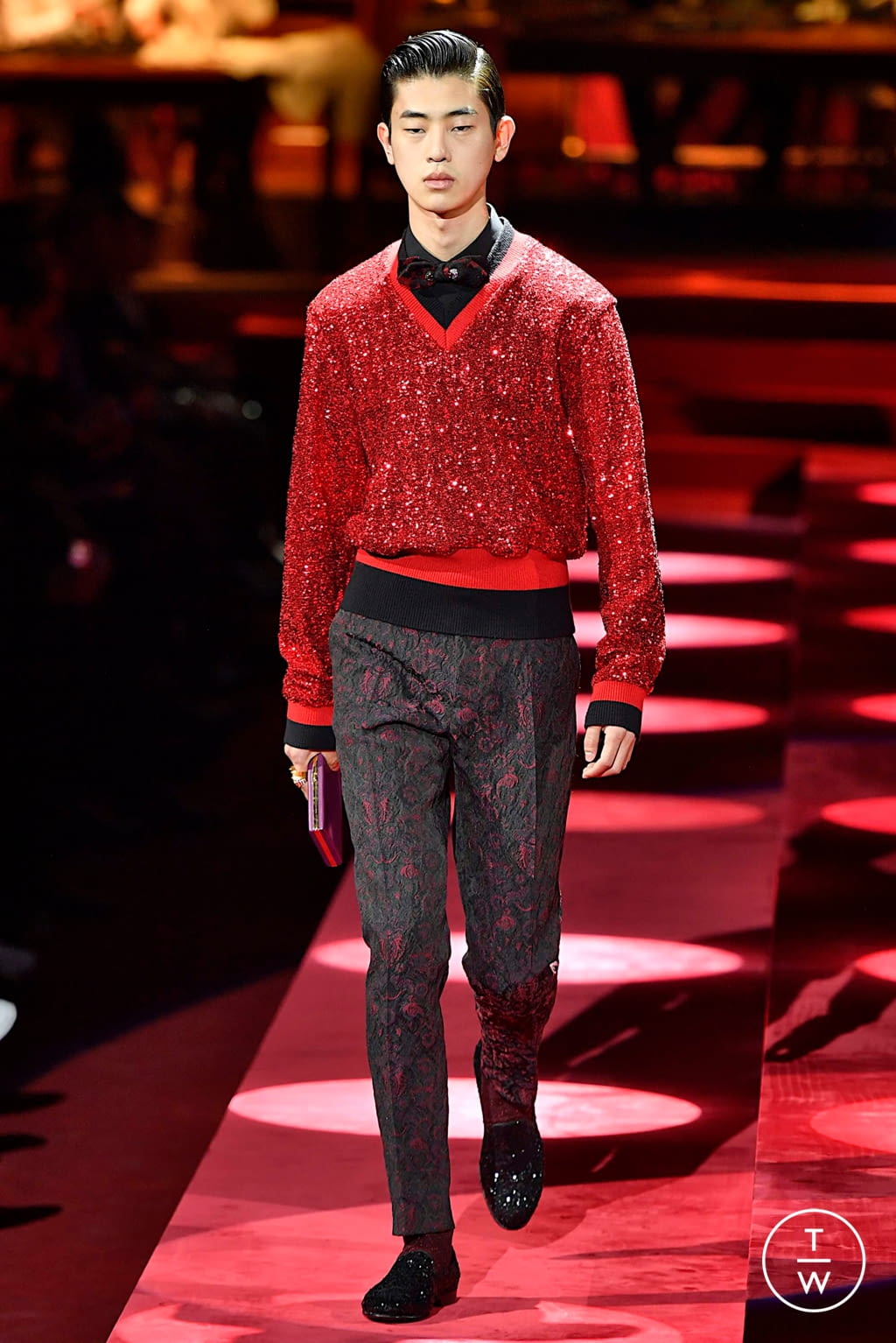 Fashion Week Milan Fall/Winter 2019 look 58 from the Dolce & Gabbana collection menswear