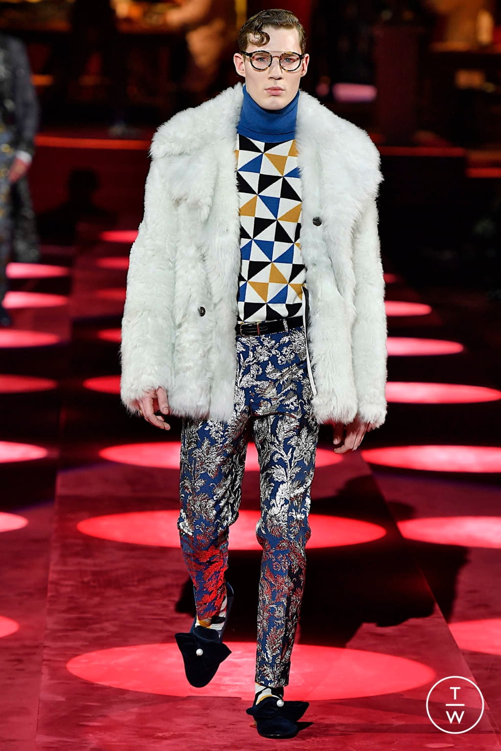 Fashion Week Milan Fall/Winter 2019 look 81 from the Dolce & Gabbana collection menswear